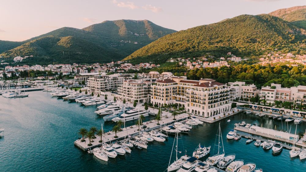The hotel is the heart of luxury yacht marina