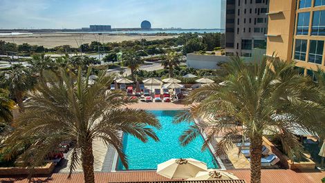 Pool view at Yas Plaza Circuit