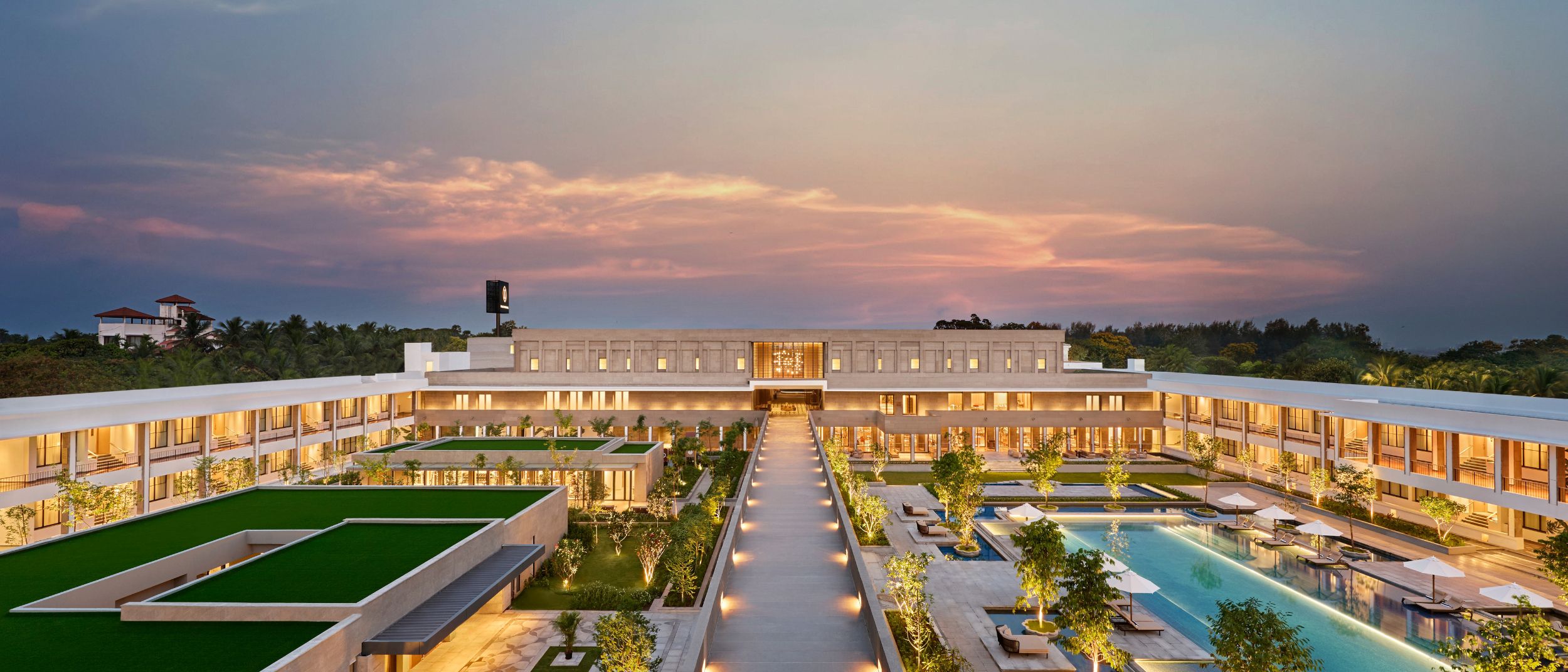  Evening facade shot of InterContinental Chennai Mahabalipuram Resort