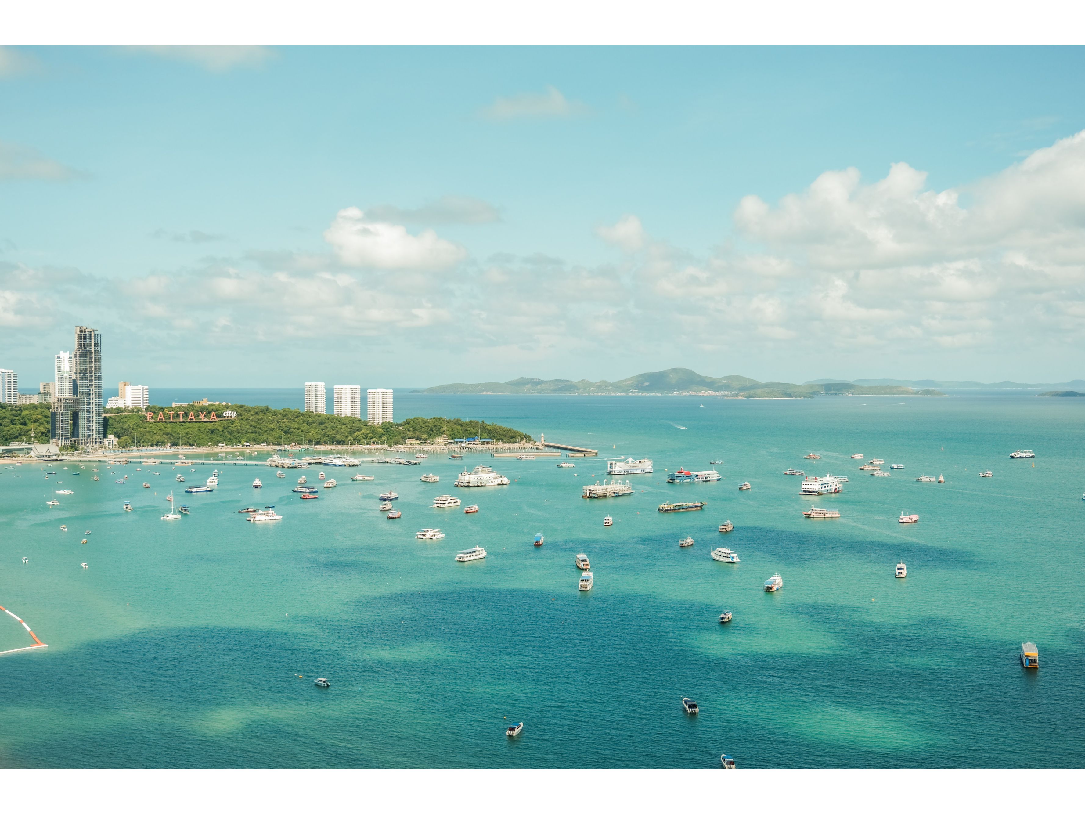Boats on ocean