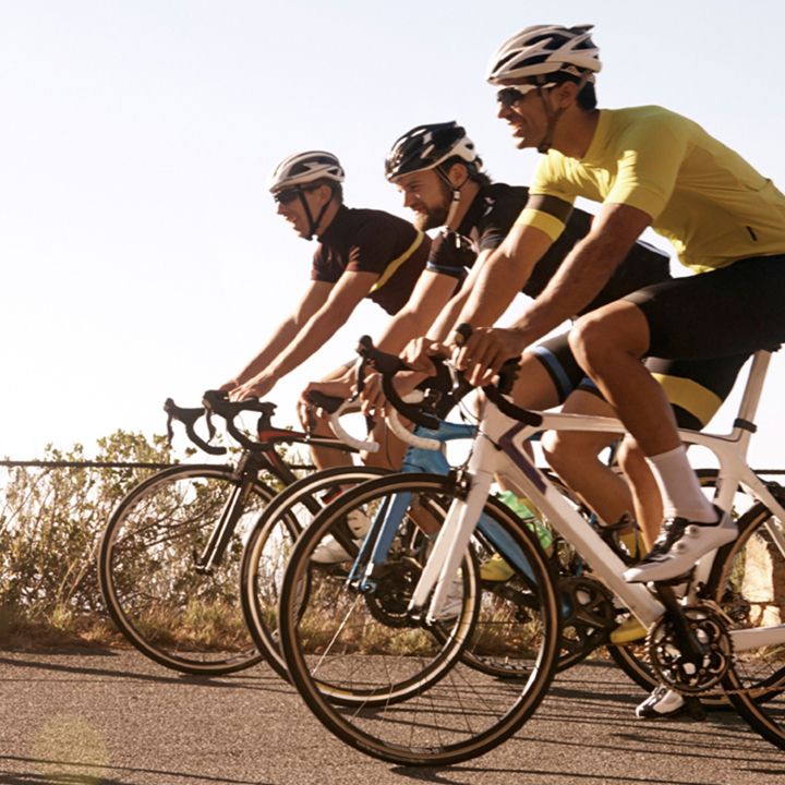 people on bicycles