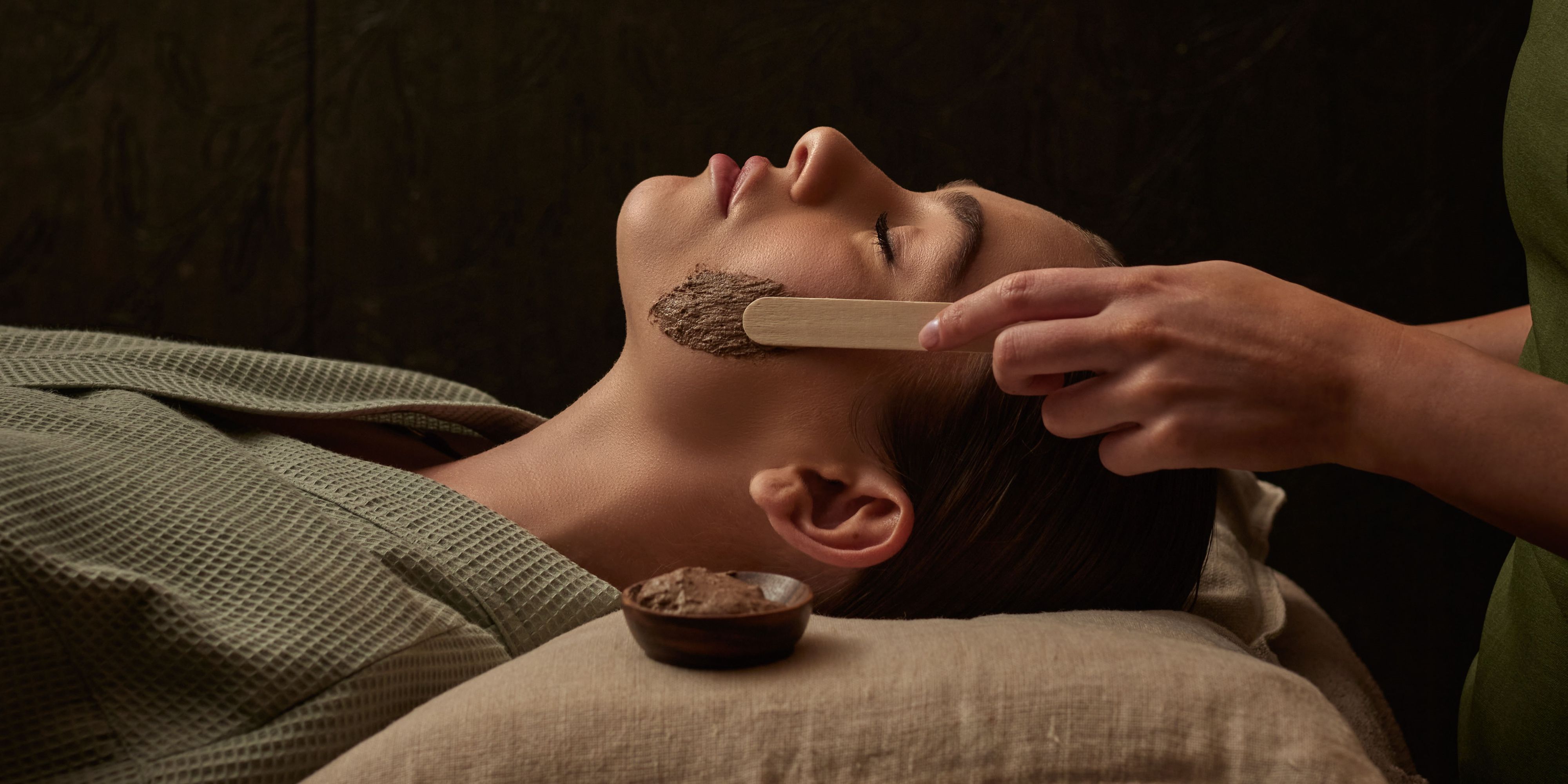 Women experiencing spa treatment
