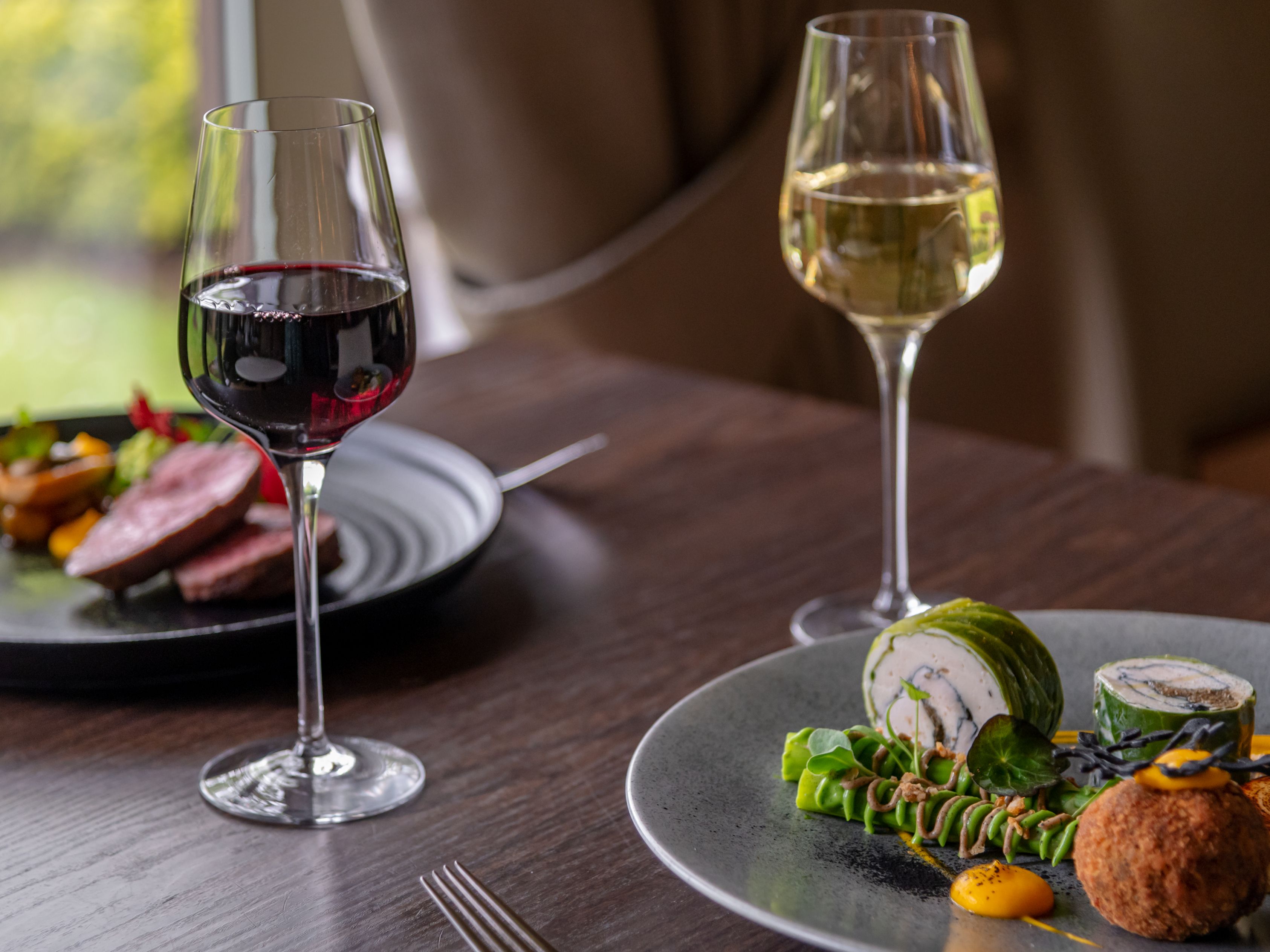 dinner items from hotel restaurant