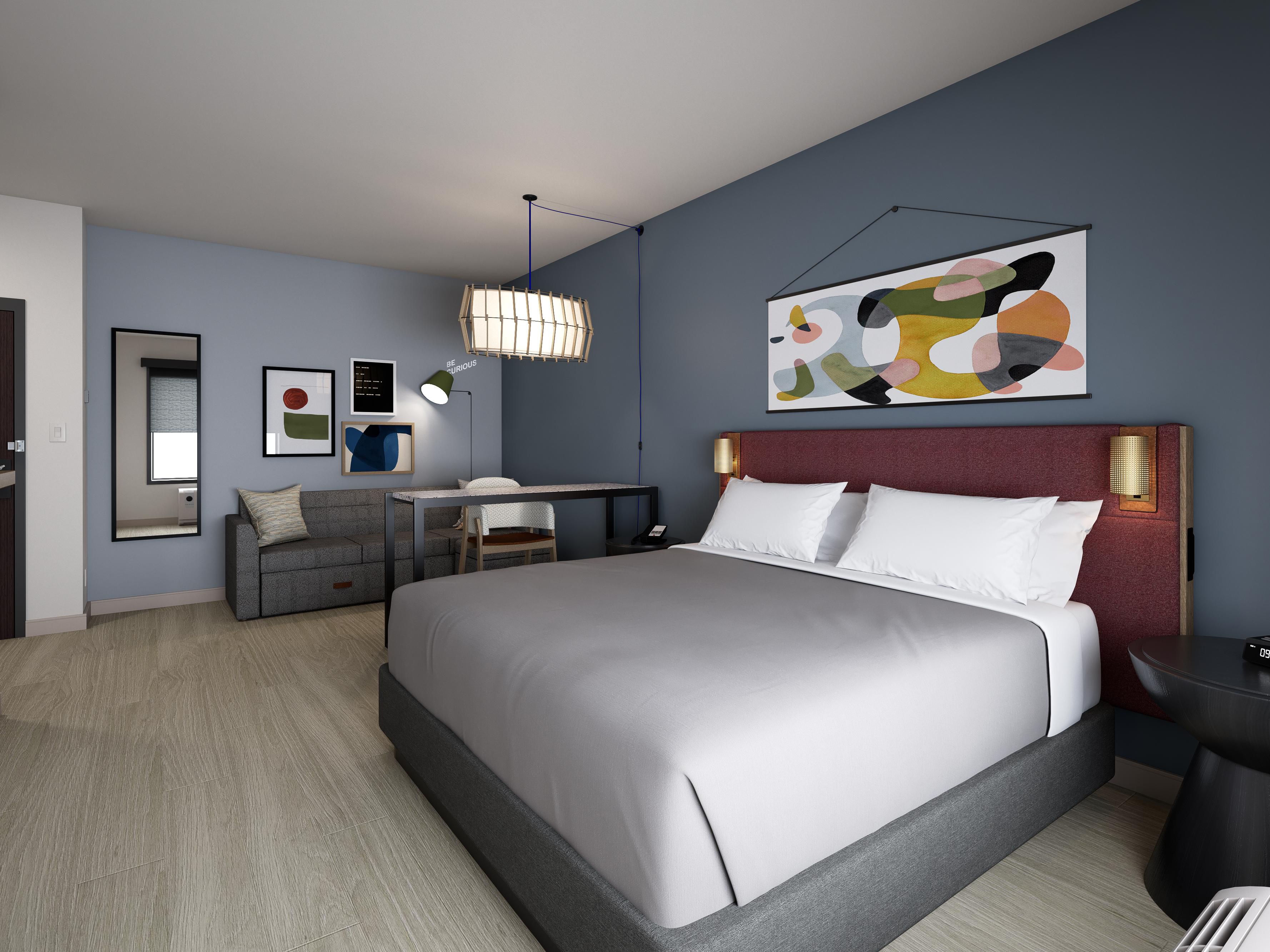 Relax in spacious all-suite rooms equipped with a microwave, refrigerator, coffee maker, and wet bar. Whether you're here for a short stay or an extended visit, our suites offer all the comforts of home with separate zones for living, working, and sleeping.