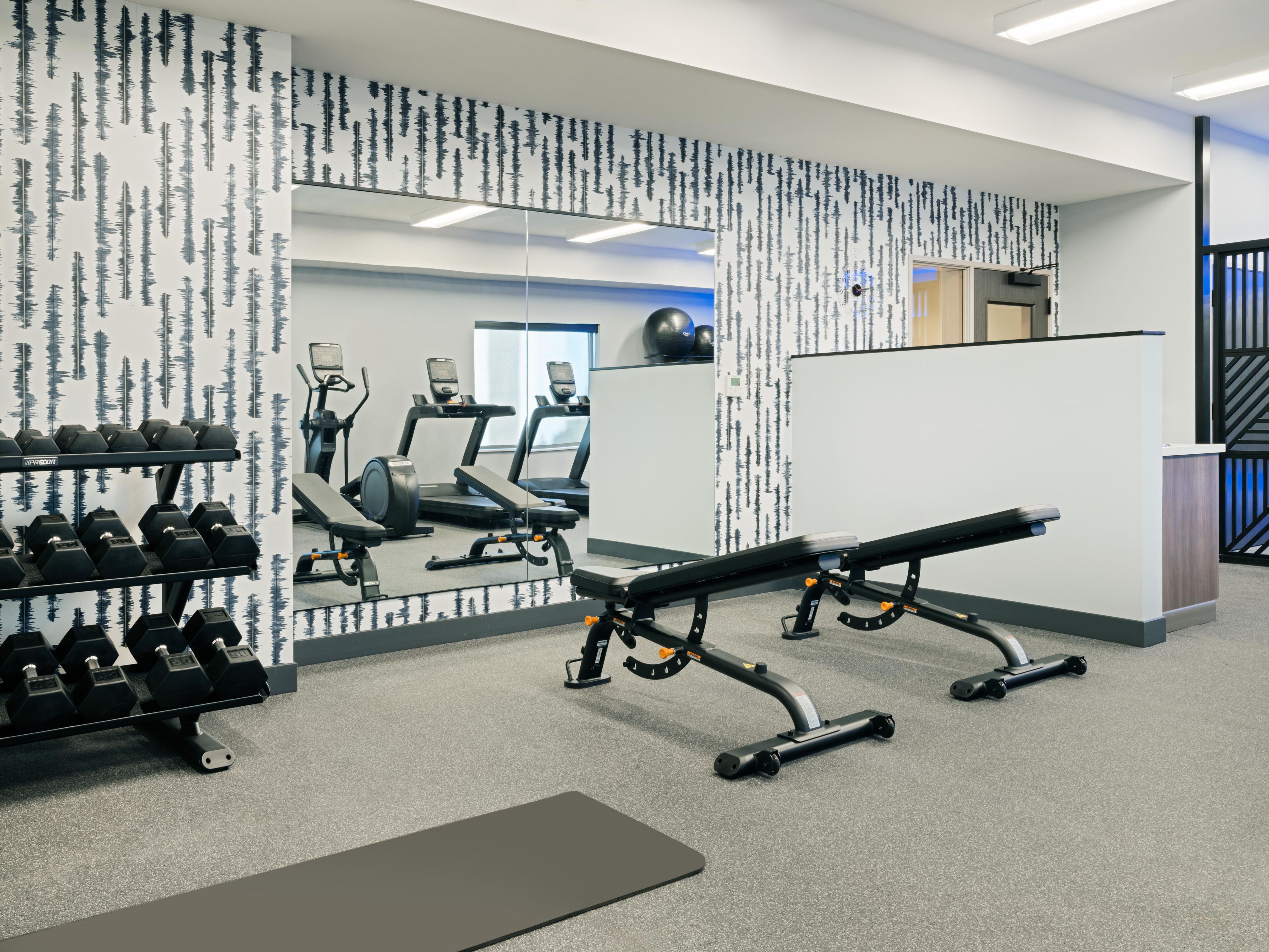 Enjoy our fully equipped fitness center.