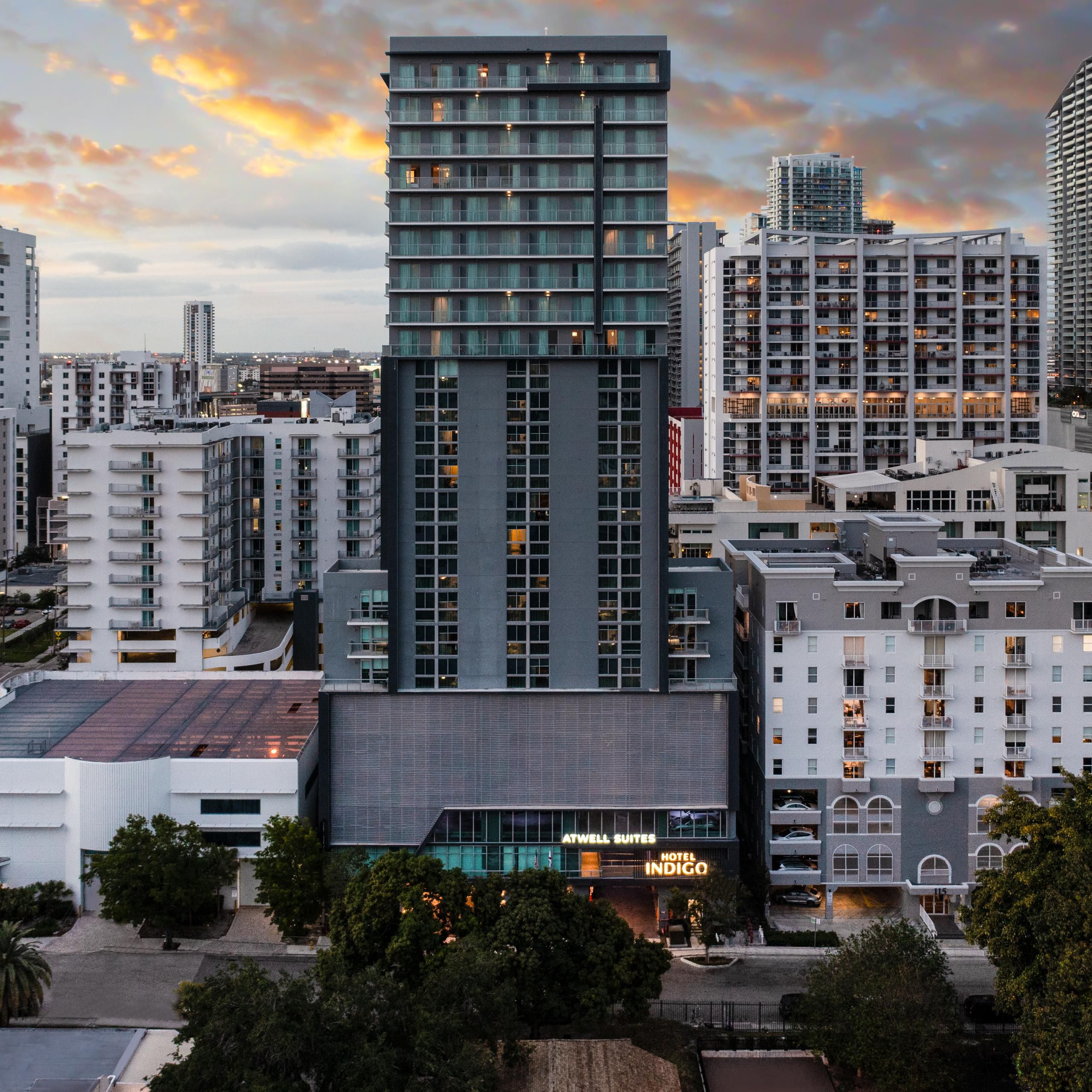Exterior of Atwell Suites Miami