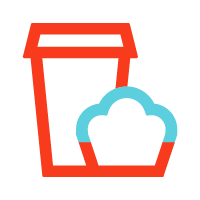 free grab and go breakfast icon