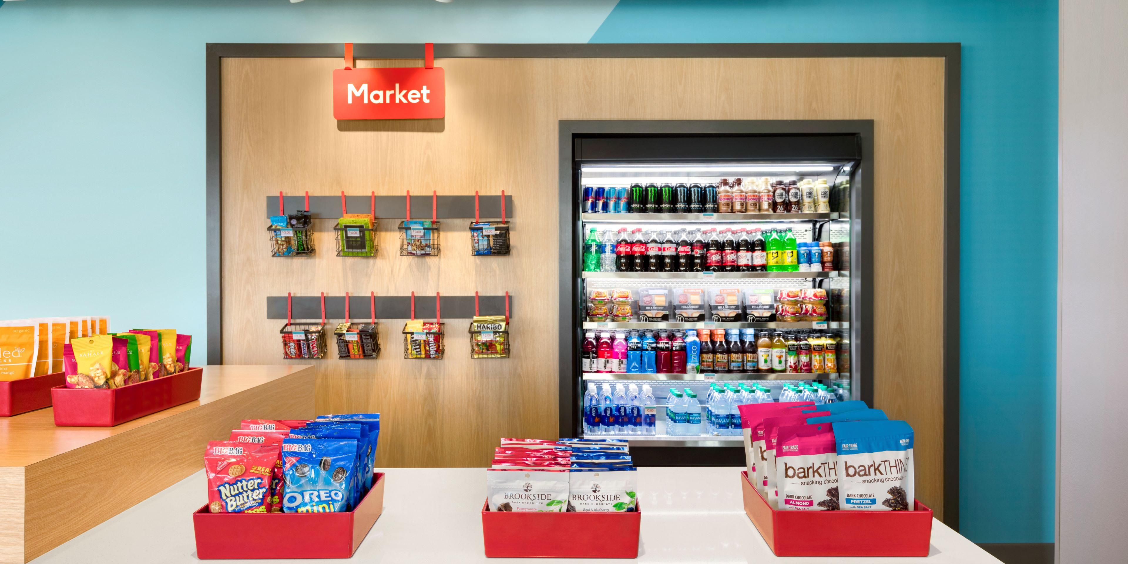 At our 24-hour market, you can get just what you need whenever you need it. Our convenience store offers everyday essentials or special treats, including cold drinks, snacks, toiletries, medicine and more.