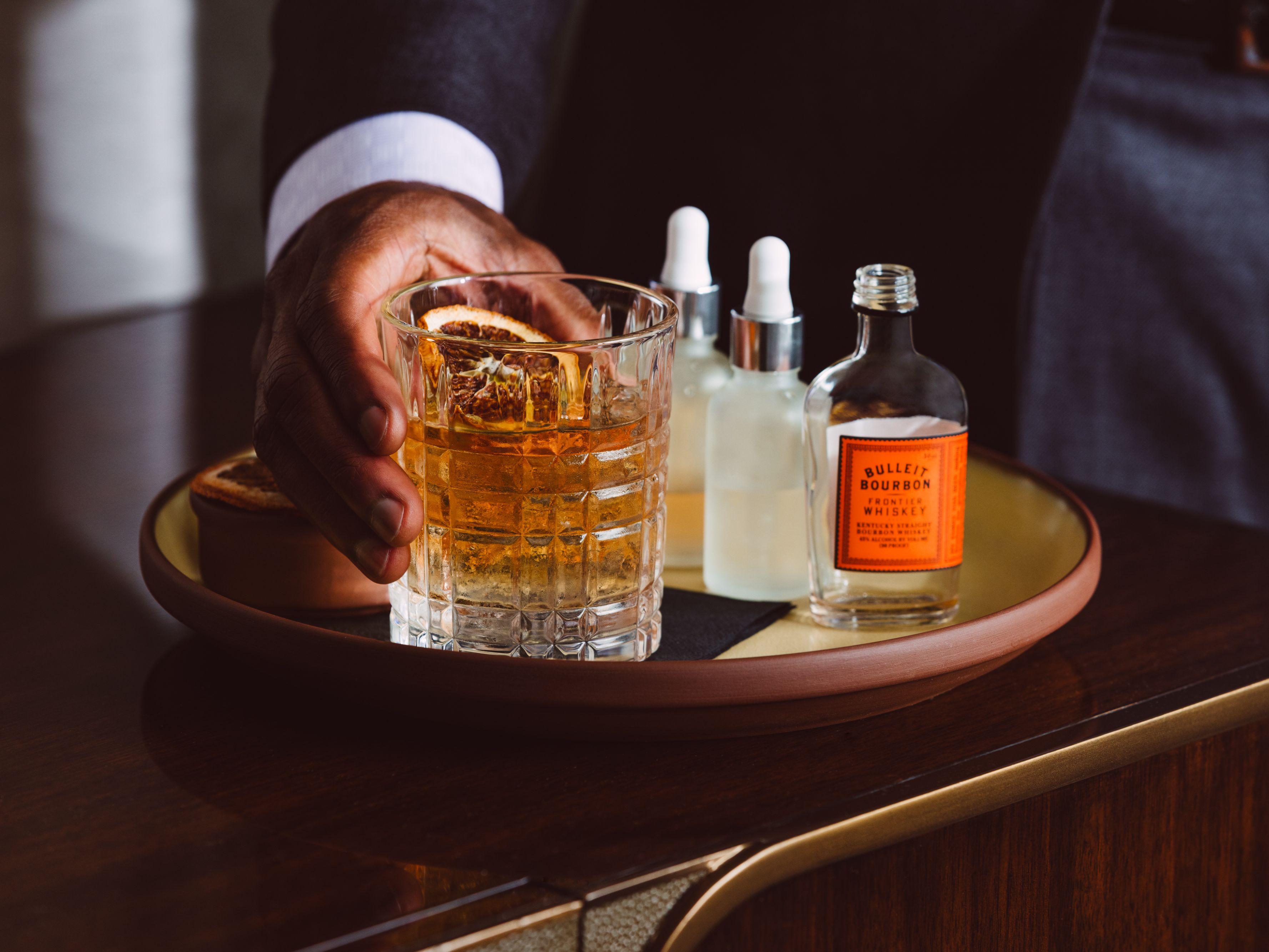Bourbon display from Club InterContinental. 