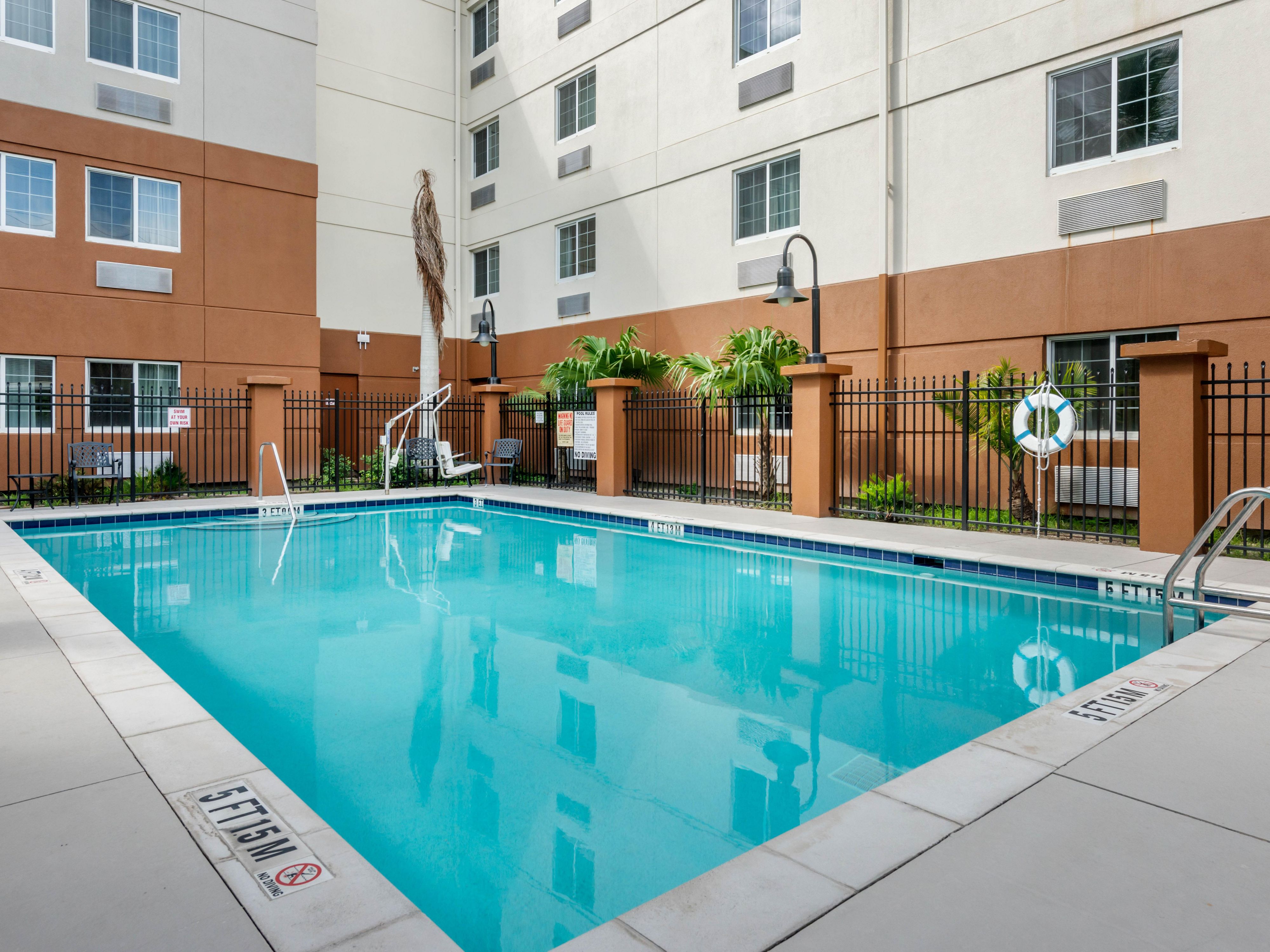 Our swimming pool is a perfect retreat for health and wellness.