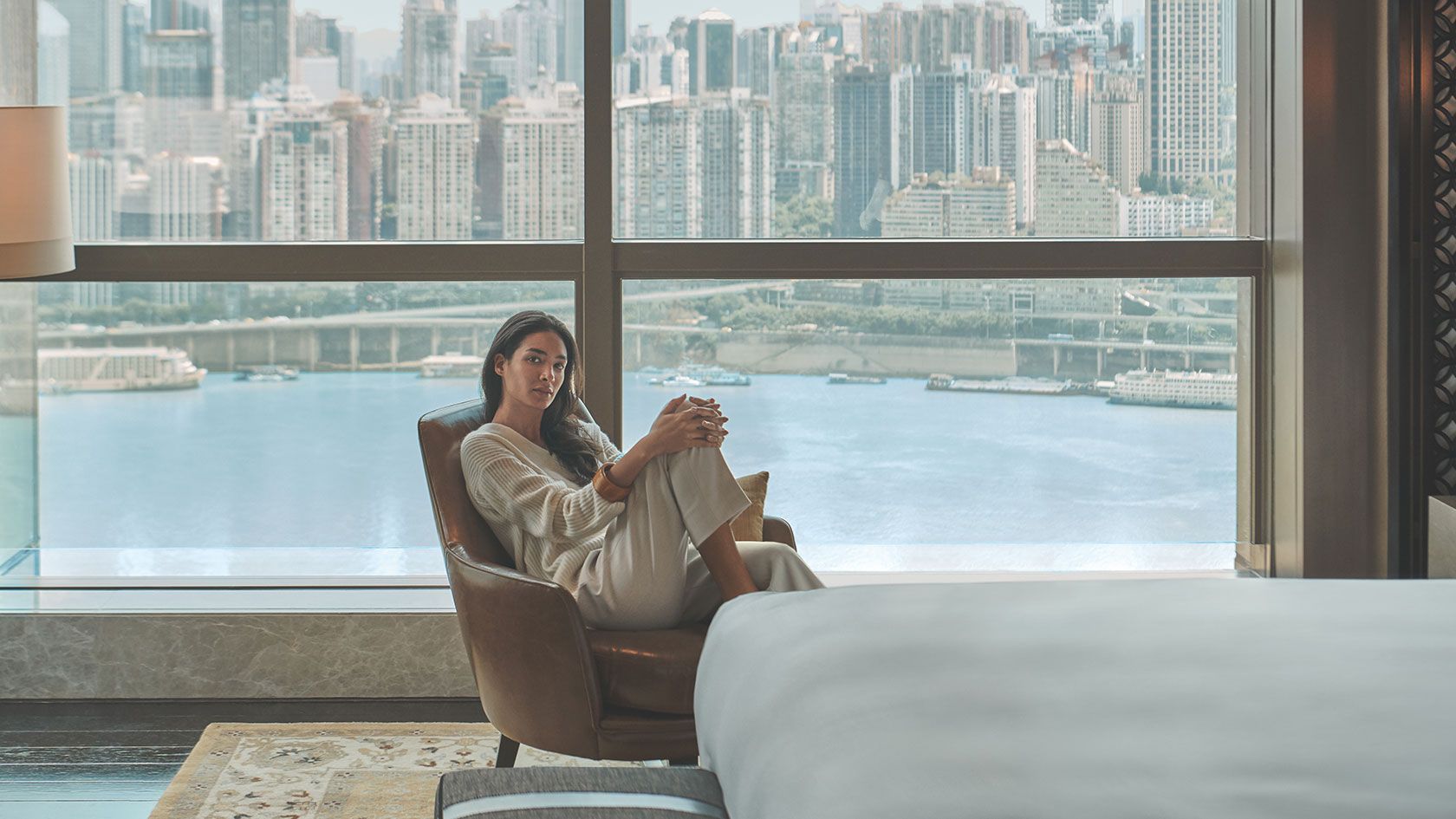 北京丽晶酒店客房浴室