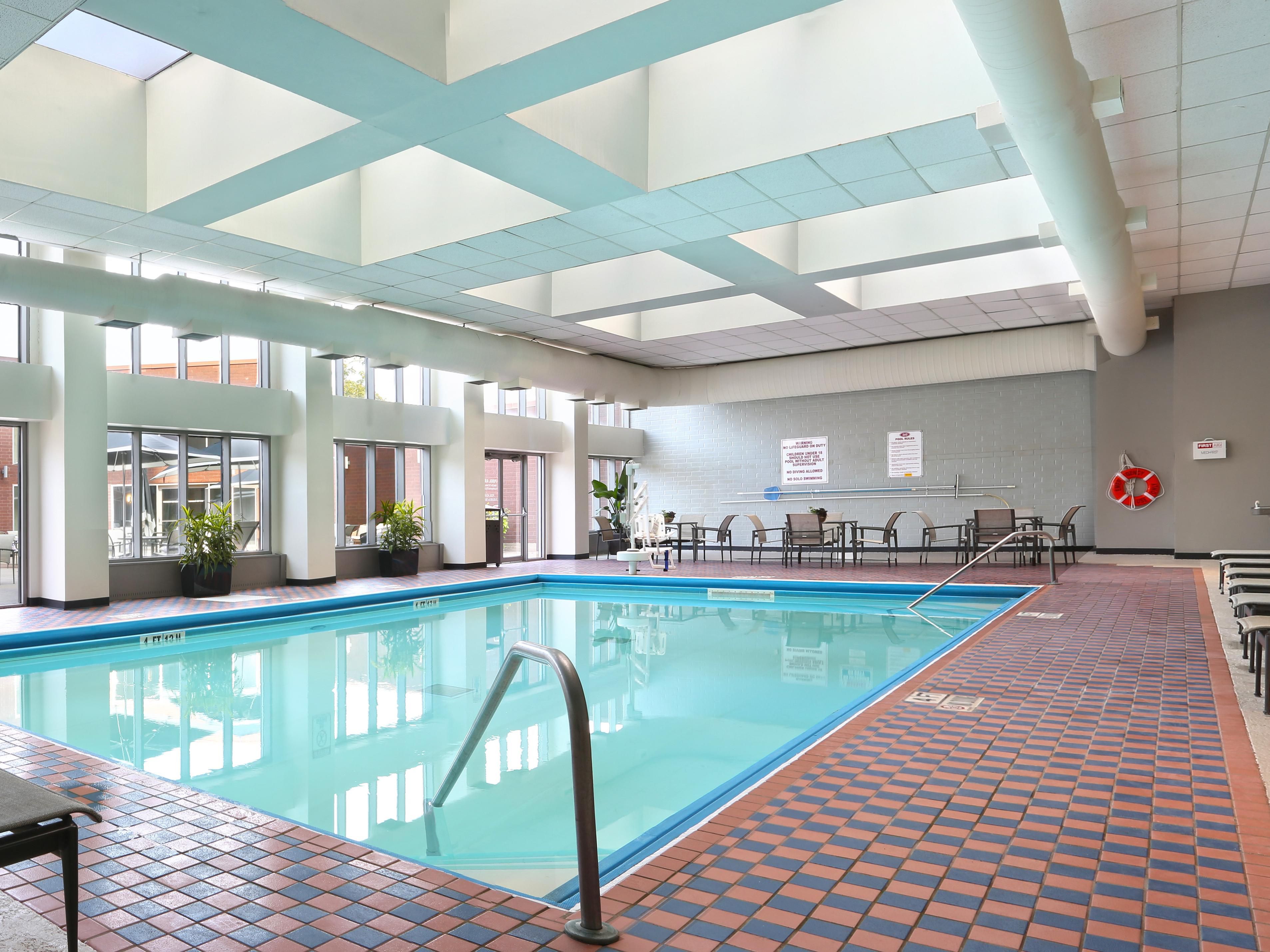 Take a refreshing dip in our indoor pool.
