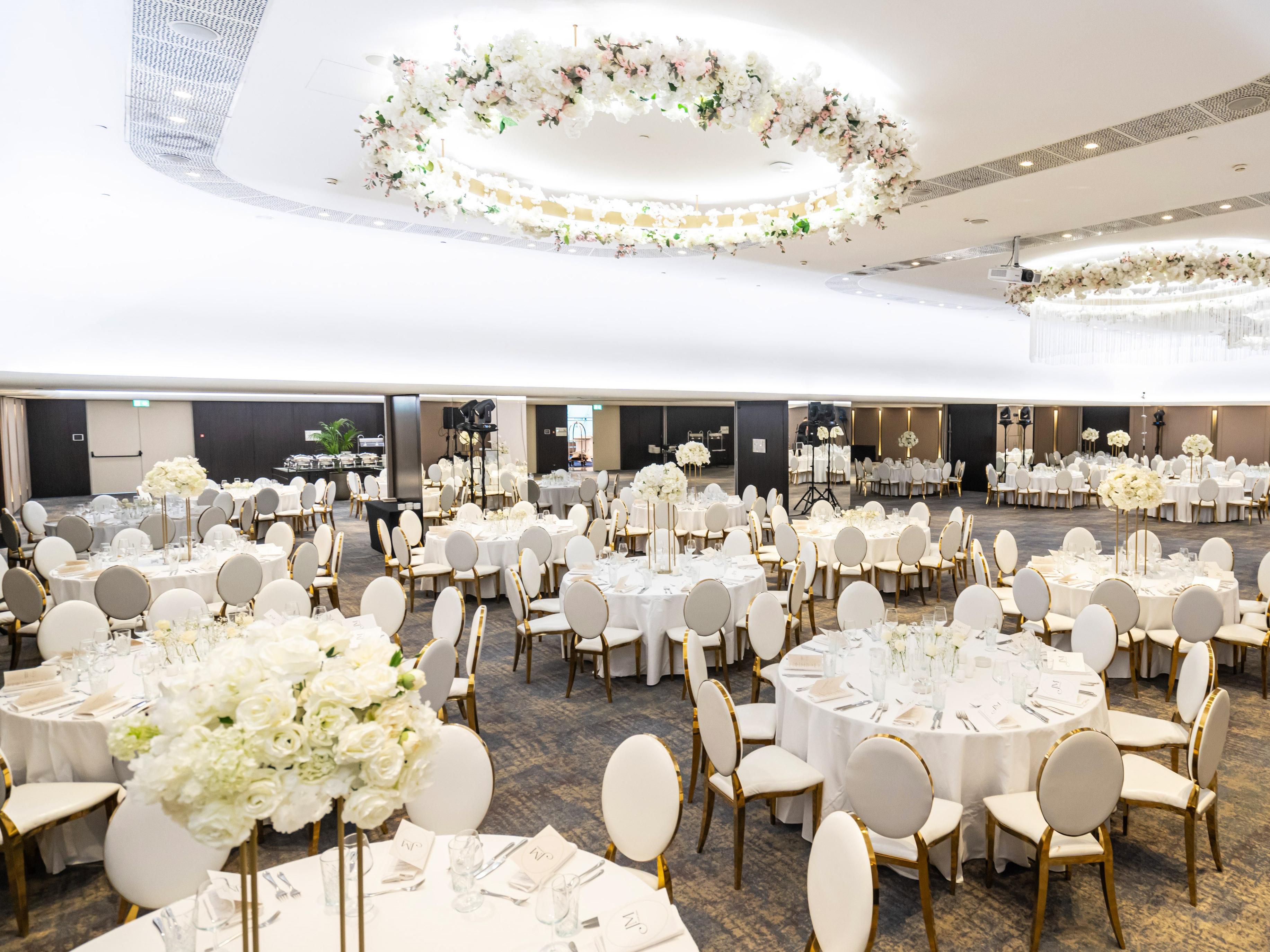 Celebrate your special day in style at Crowne Plaza Belgrade. From elegant ballrooms to curated menus and expert planning, every detail is taken care of. Whether it's an intimate gathering or a grand celebration, we turn your wedding dreams into timeless memories.