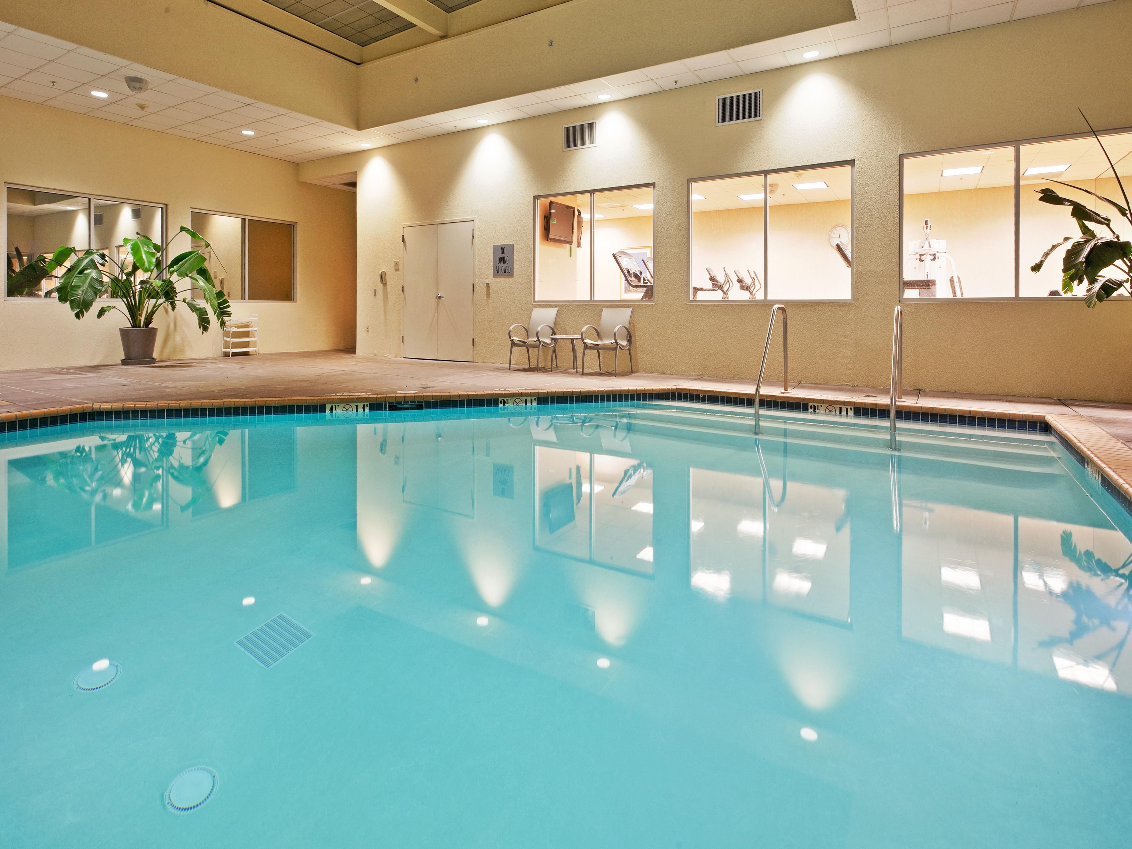 Indoor heated pool open.