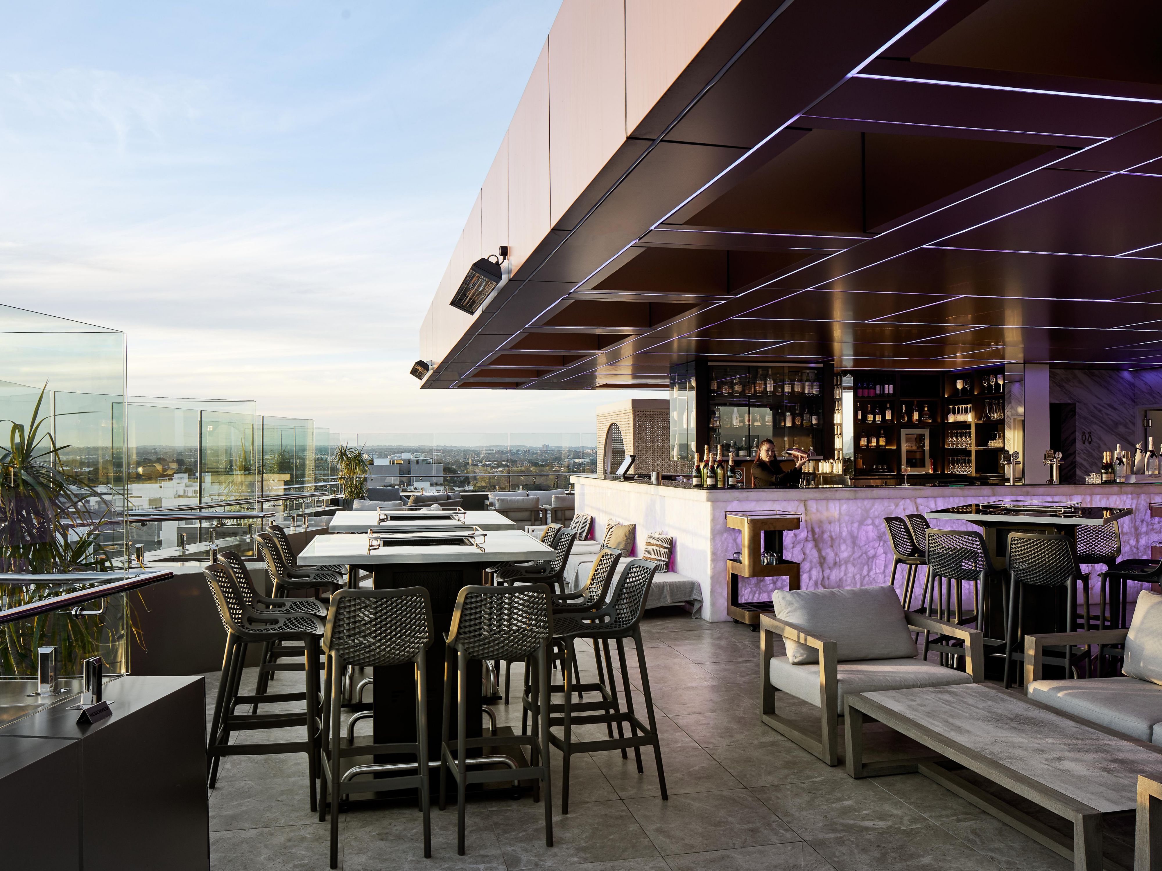 Treat yourself to either the breathtaking sunsets over the blue mountains or simply marvel at the 360° views of the greater Sydney's skyline. ​

SKYE Bar is a premiere location, to see, be seen, party, relax or even stay, as it is located on our rooftop. So as a guest, there is always room in the SKYE.​