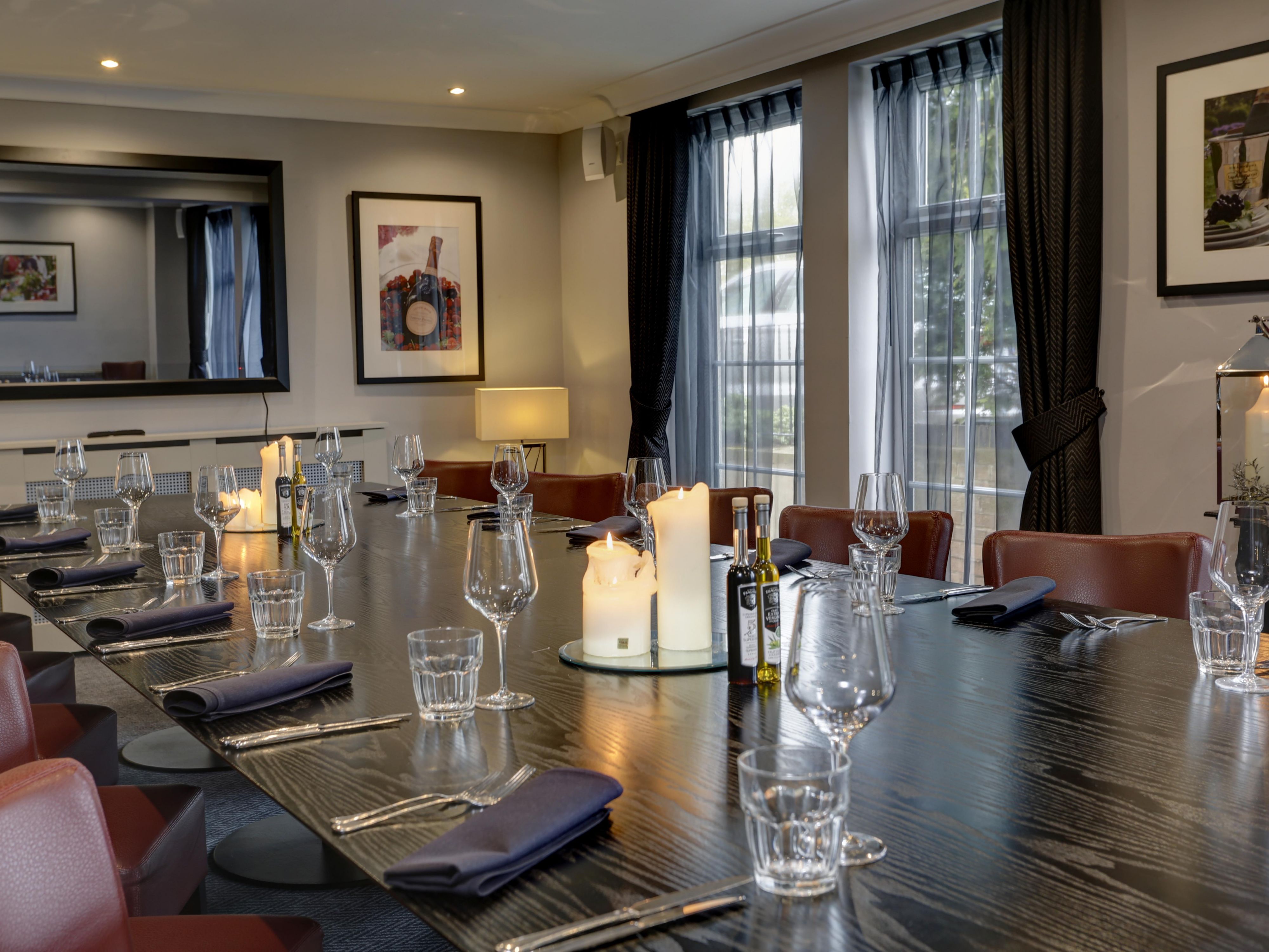 Celebrate Christmas in style with our Exclusive Party Night package, offering a private party with a Prosecco drinks reception, festive 3-course meal, DJ and sparkly dancefloor. Or, join us in Marco's for a festive dinner. Let's make this Christmas one to remember.