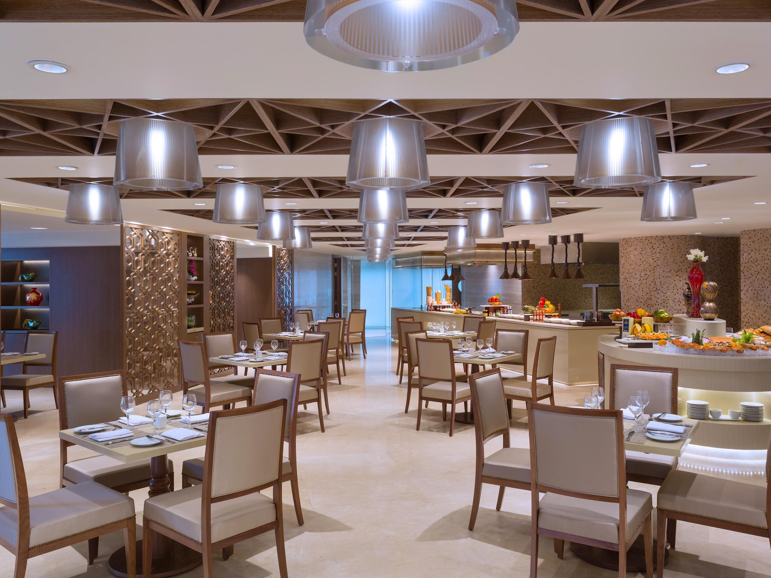 Our all day dining restaurant features an eclectic array of global fusion cuisine. Situated on the 24th floor with 3 private dining rooms, the venue provides a captivating view of the city skyline. Renowned for its robust breakfasts, unhurried lunches, and vibrant buffet dinners, this outlet promises a delightful culinary experience.