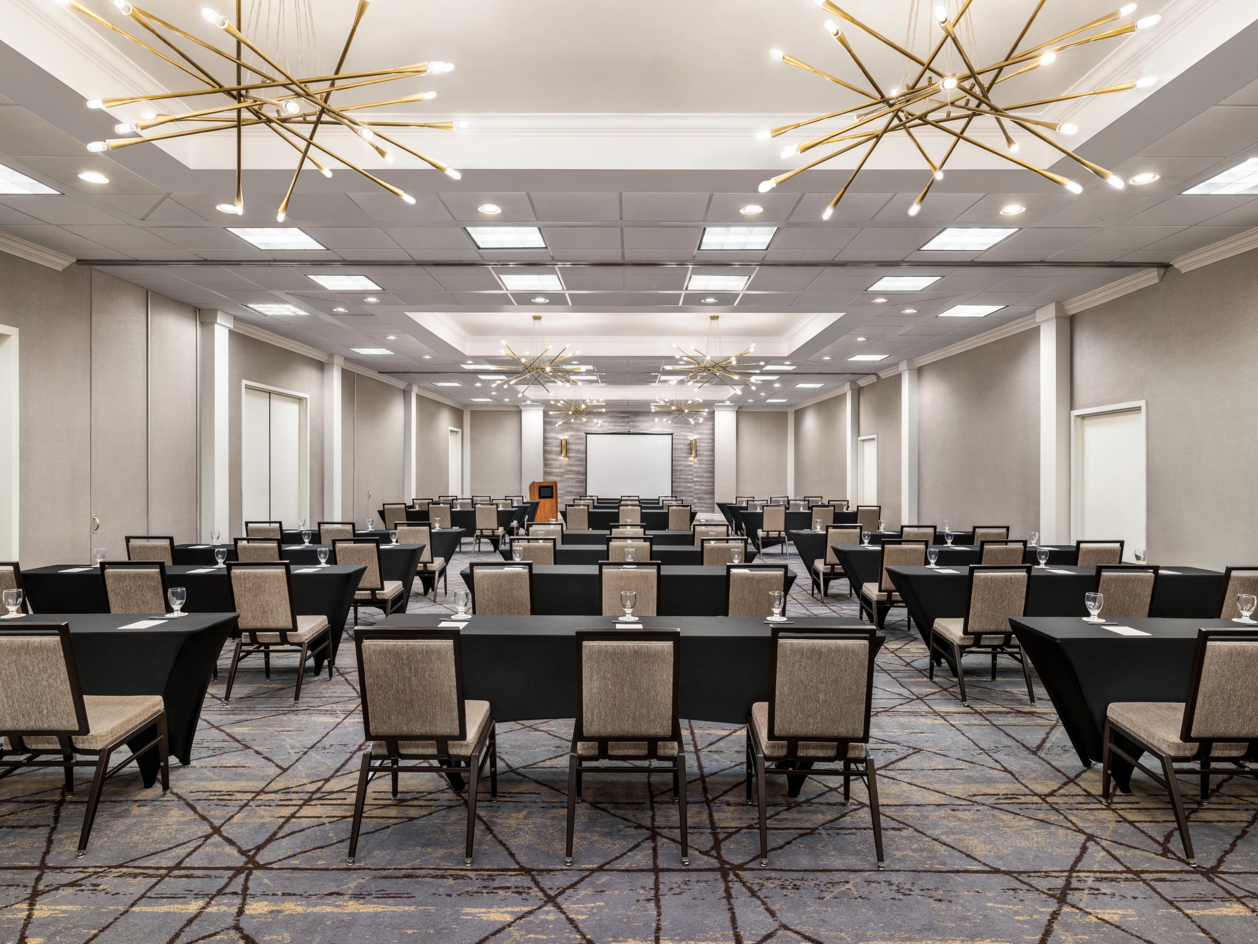 Experience the perfect blend of comfort and luxury in our newly renovated function spaces. Whether you're planning a corporate meeting, wedding, reception, or social event, our 12,000 sq. ft. of flexible space can accommodate any group size. From intimate boardrooms to grand ballrooms, we offer the ideal venue to meet all your event needs.