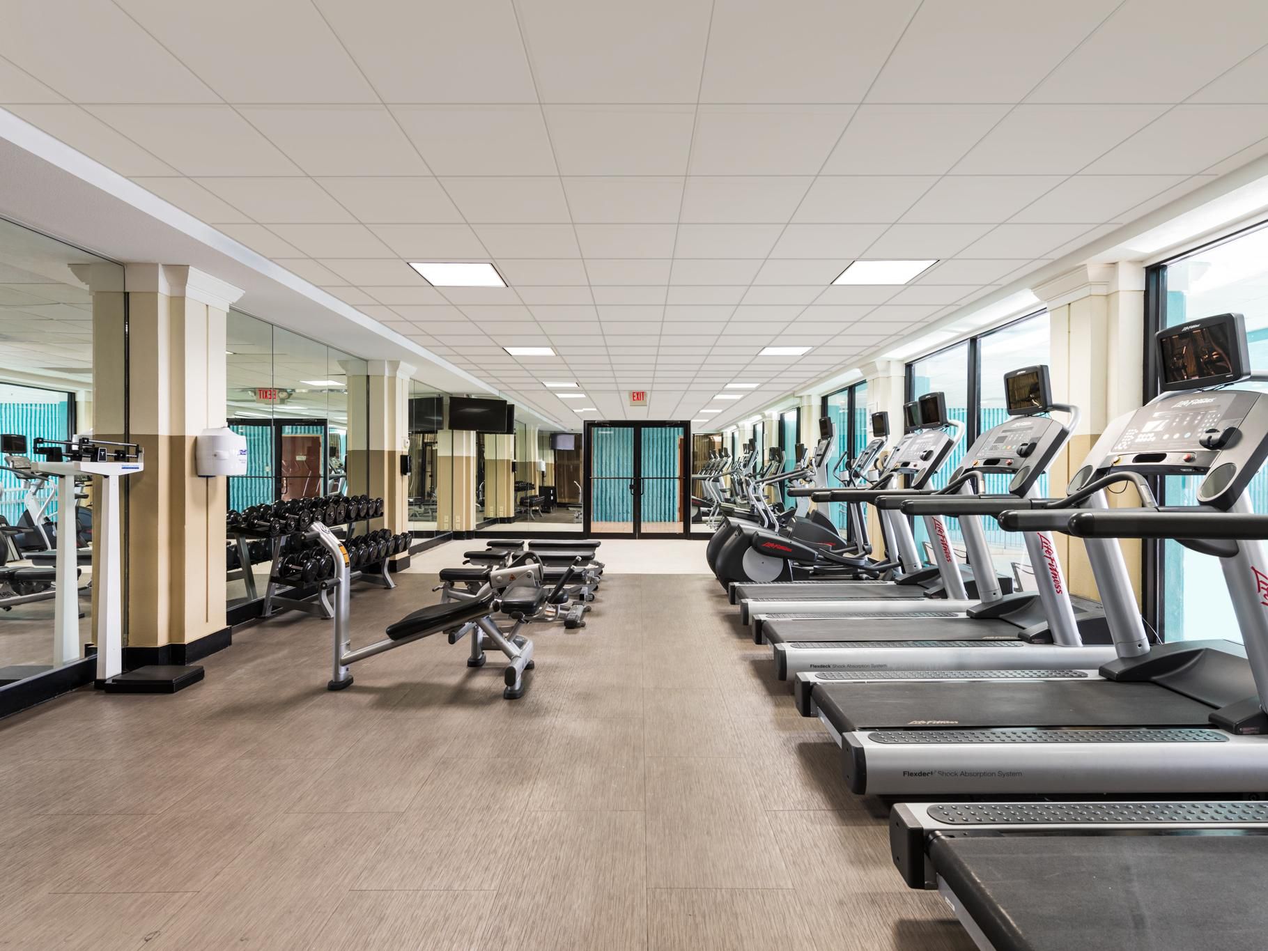 Enhance your wellness routine at our premier lifestyle hotel in Elizabeth, NJ. Start your day on a high note with a workout in our 24-hour Fitness Center, equipped with the latest cardio and strength training machines. Whether you're here for business or leisure, our fitness facilities ensure you stay energized and refreshed throughout your stay.