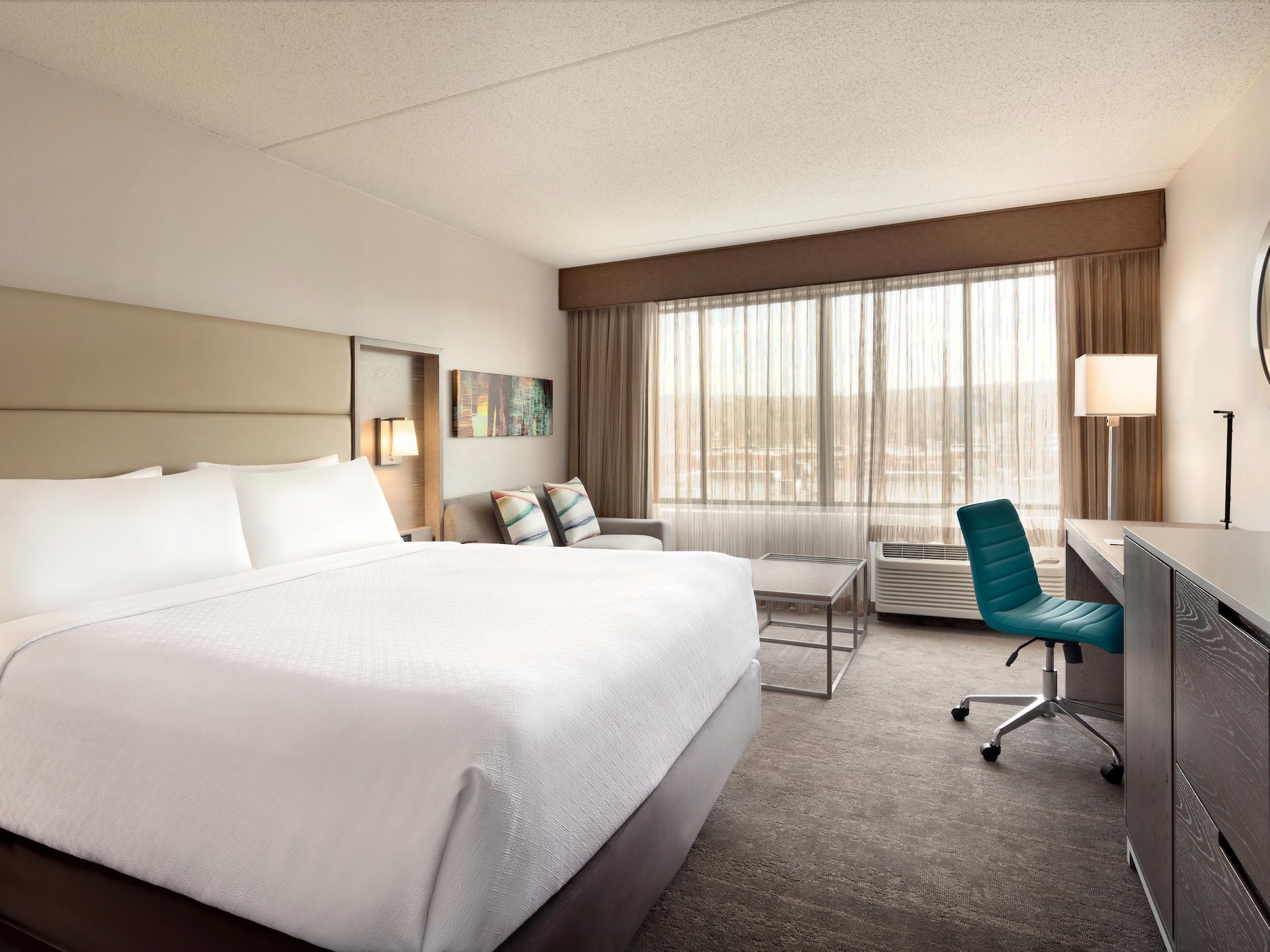 Pull back the covers, hop in and catch your favorite TV show.