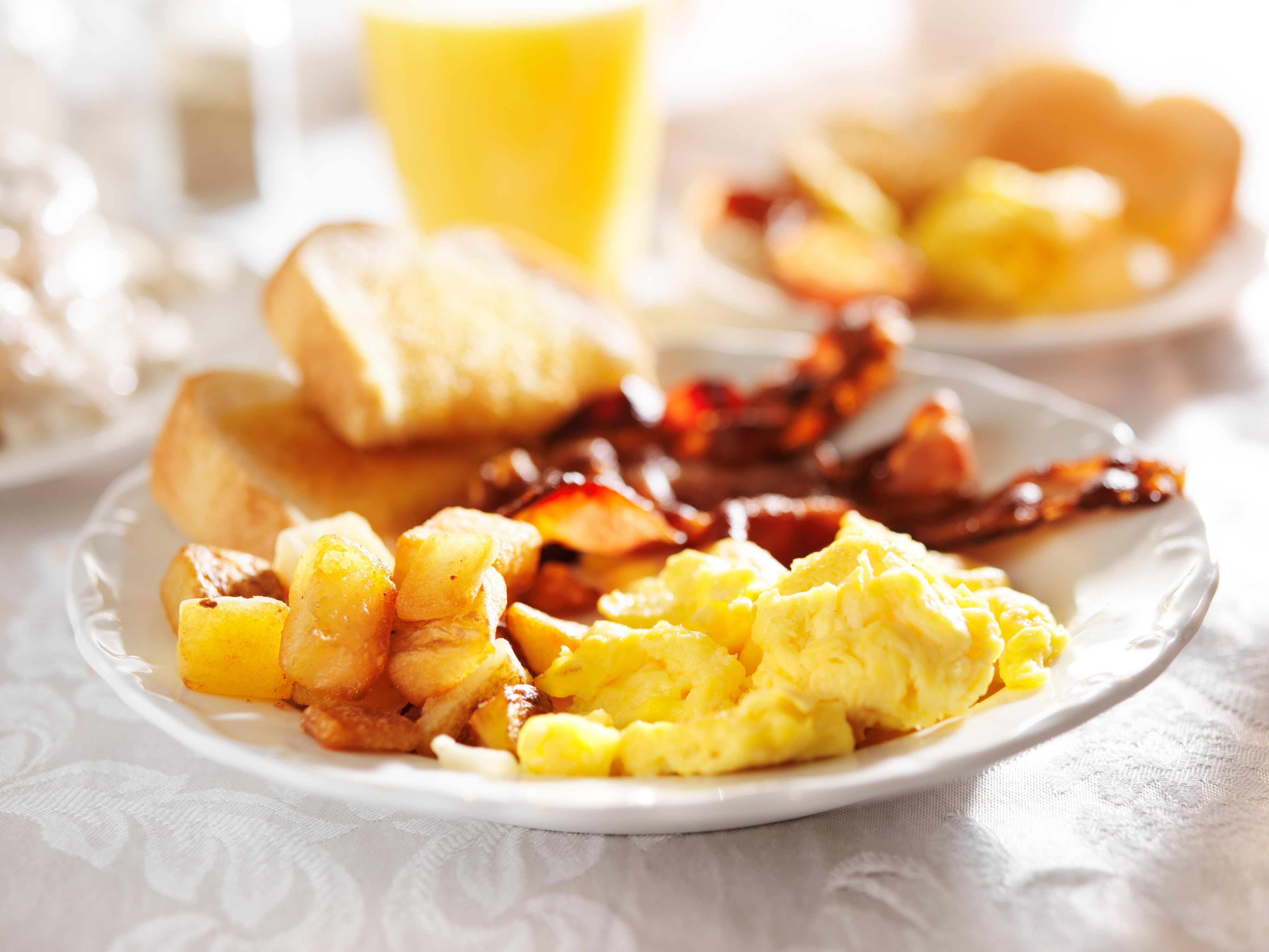 Begin your morning with a delicious breakfast selection, designed to energize you for the day ahead.  