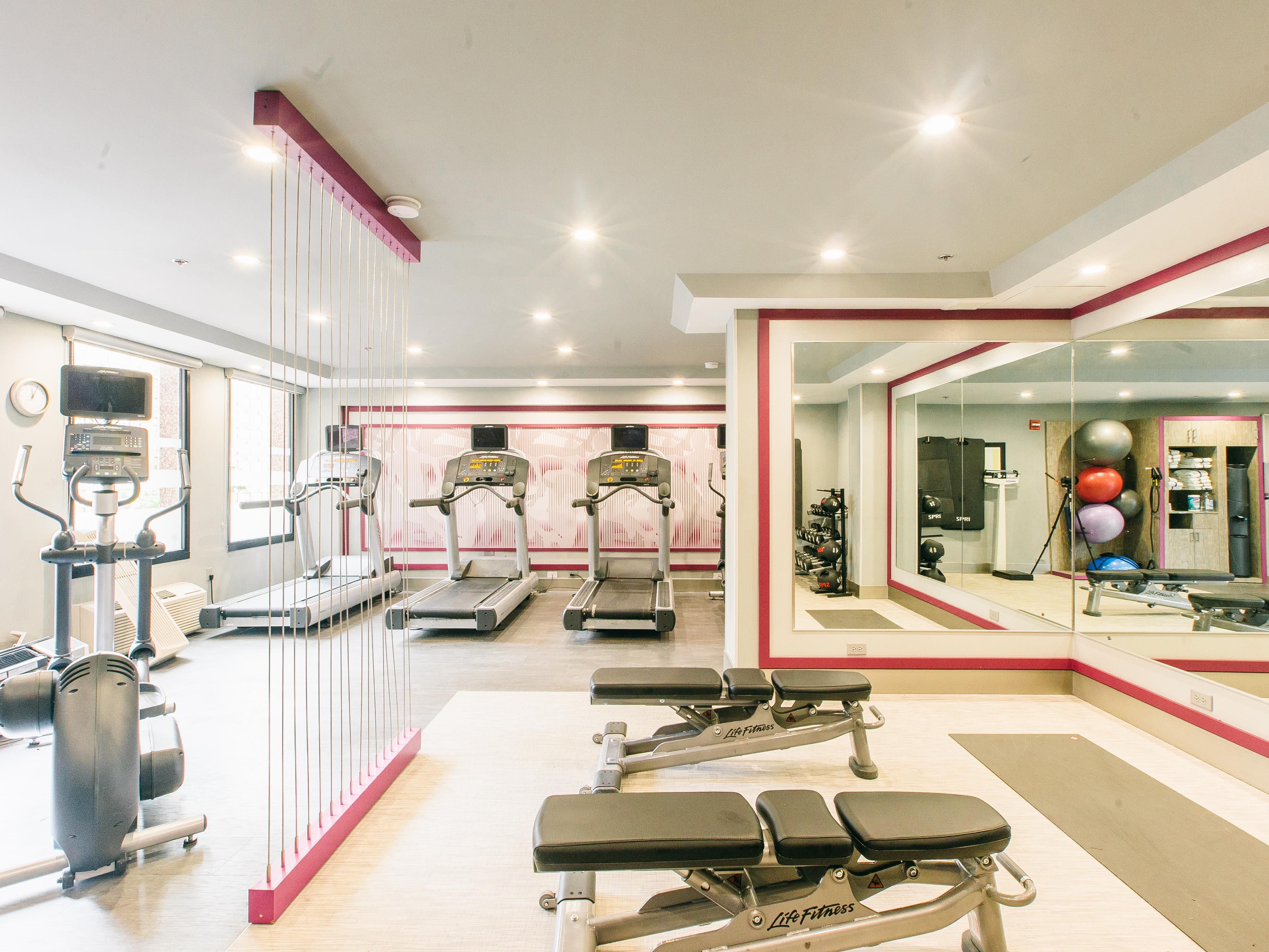 Head to our Fitness Center to get in a full-body workout. Our gym is open 24/7 and features state-of-the-art fitness equipment, including ellipticals, treadmills, stair climbers, and weight machines. If you prefer, take a few laps in our heated indoor pool or take a jog through Front Street Park as you breathe in the fresh air.​