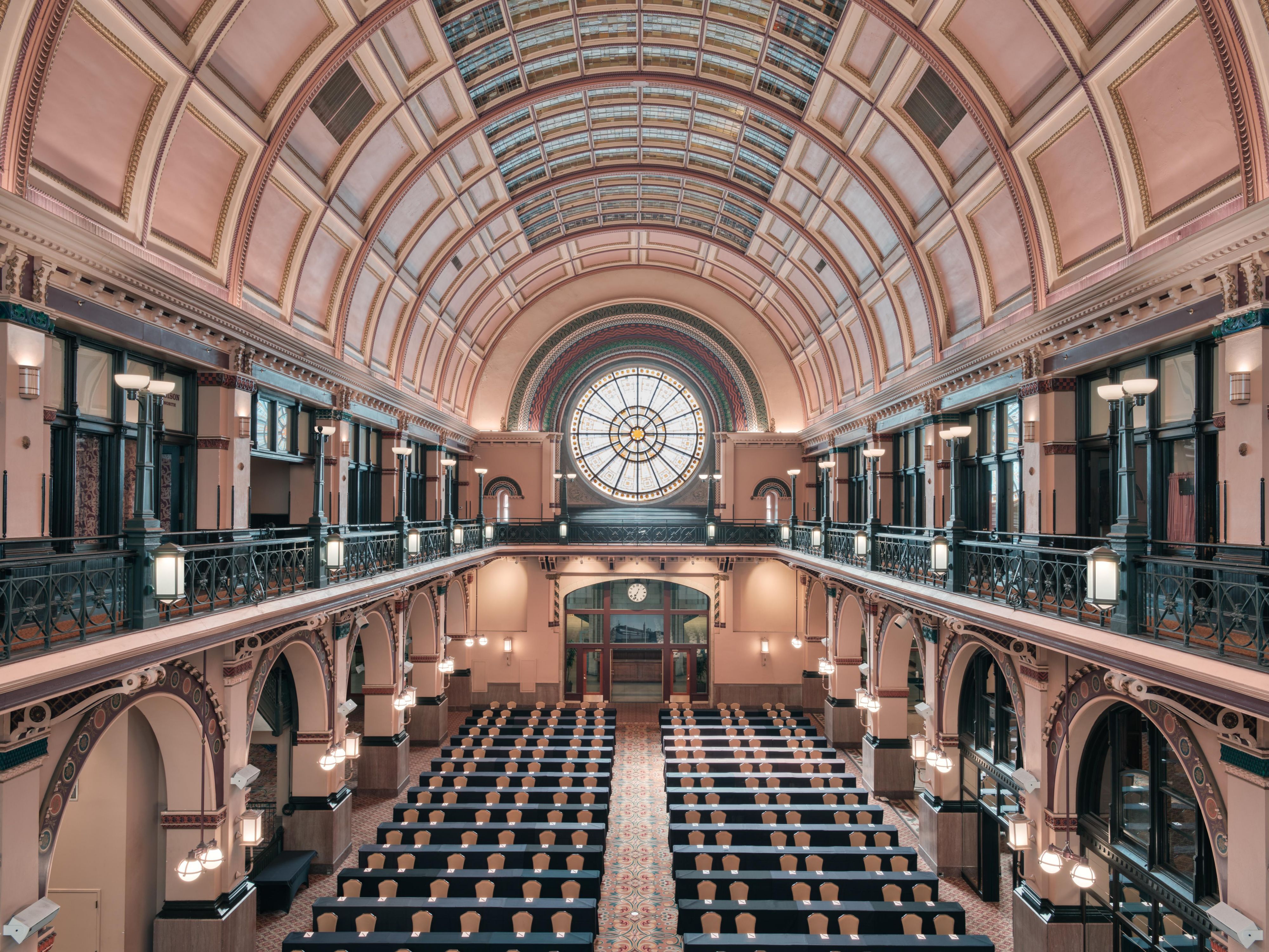 We offer 55,000 square feet of meeting space, including the historic Grand Hall, America's First Union Station. Host a conference, wedding, or business meeting in our flexible space with high-speed Wi-Fi. Our audio-visual team will take care of the technology, and our catering team can provide a dining experience your guests won't soon forget.