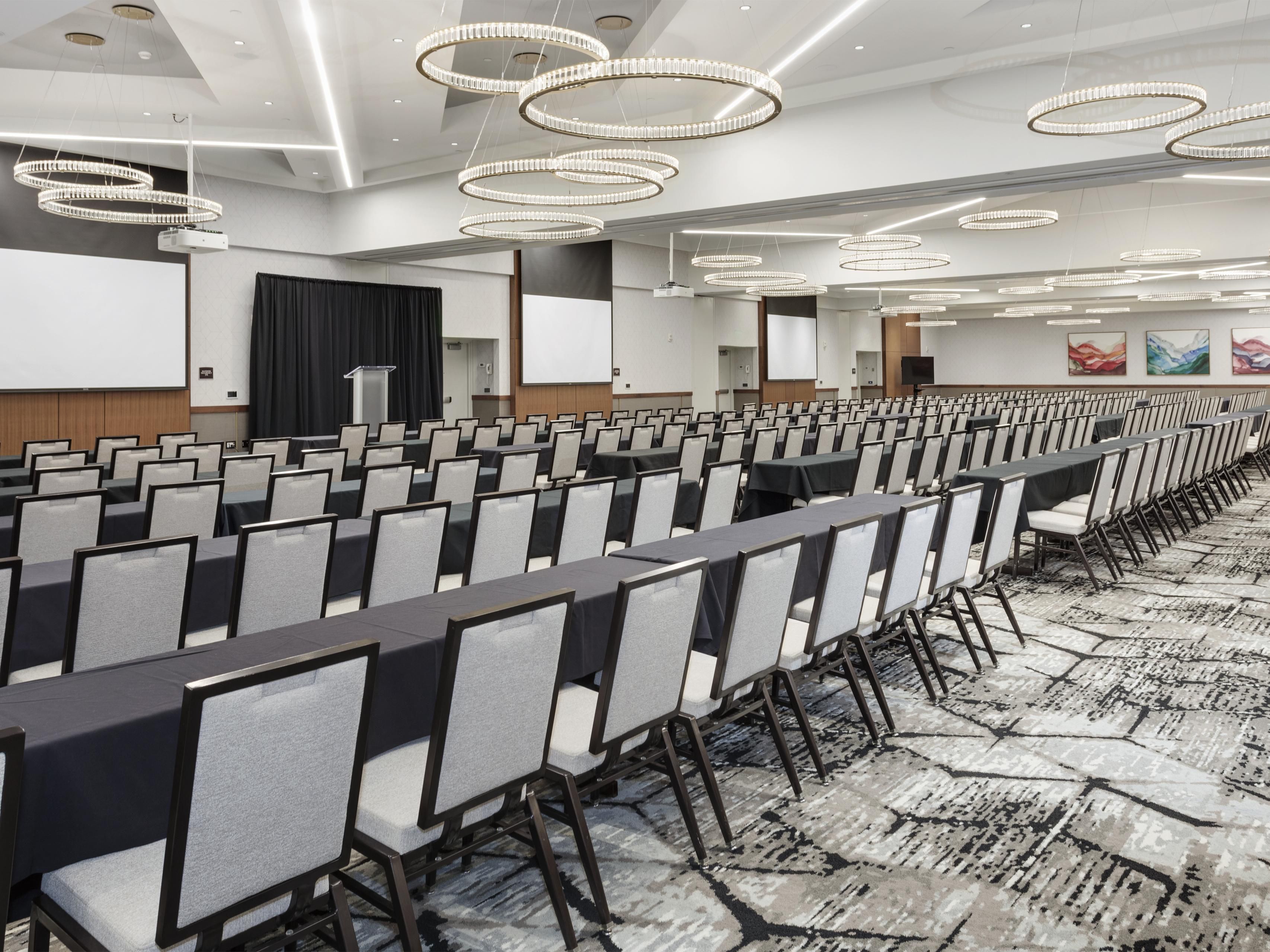 With 15 versatile meeting spaces, including the elegant Royale Ballroom and The Studio for smaller gatherings, our hotel is the top choice for conventions, conferences, weddings, and business meetings. Our dedicated event team is here to ensure your event is executed flawlessly from start to finish.
