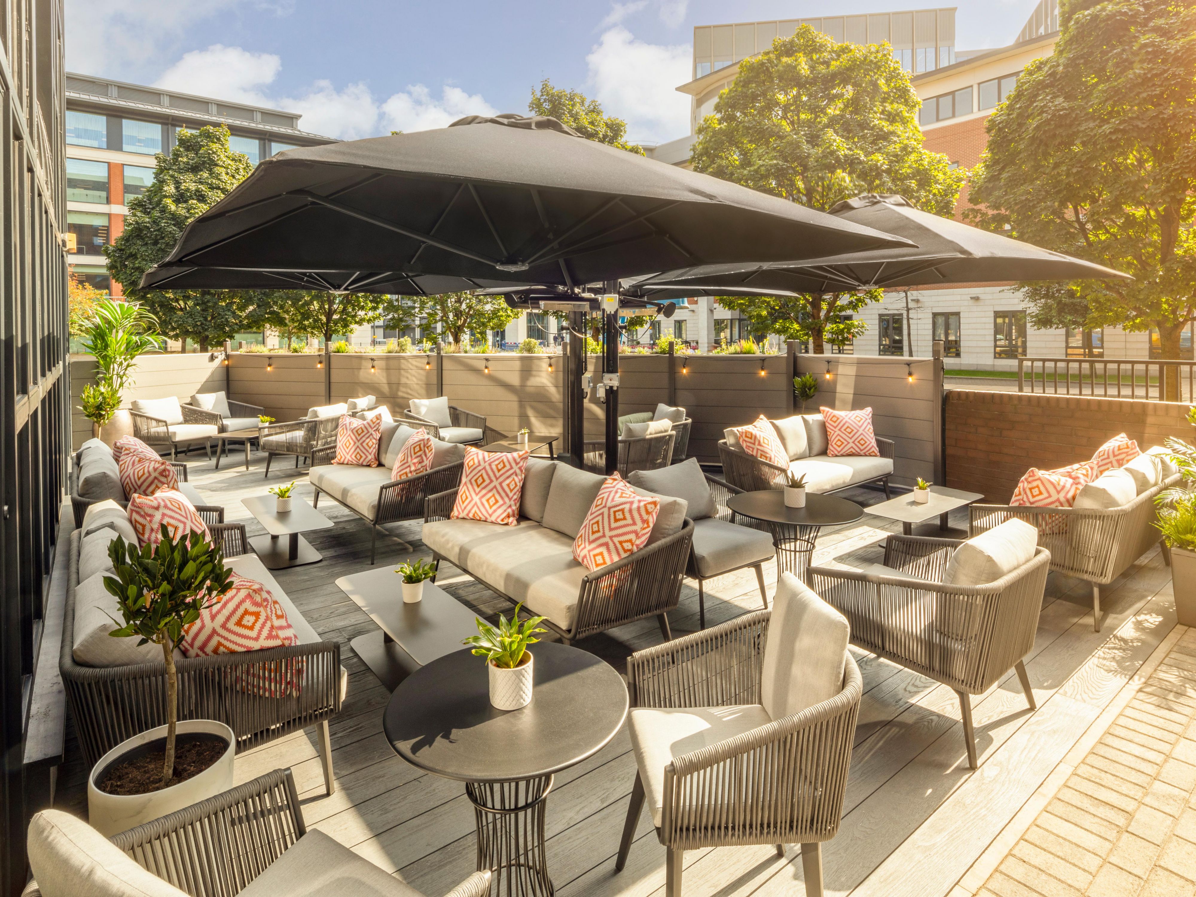 Outside terrace with capacity to take up to 50 people.