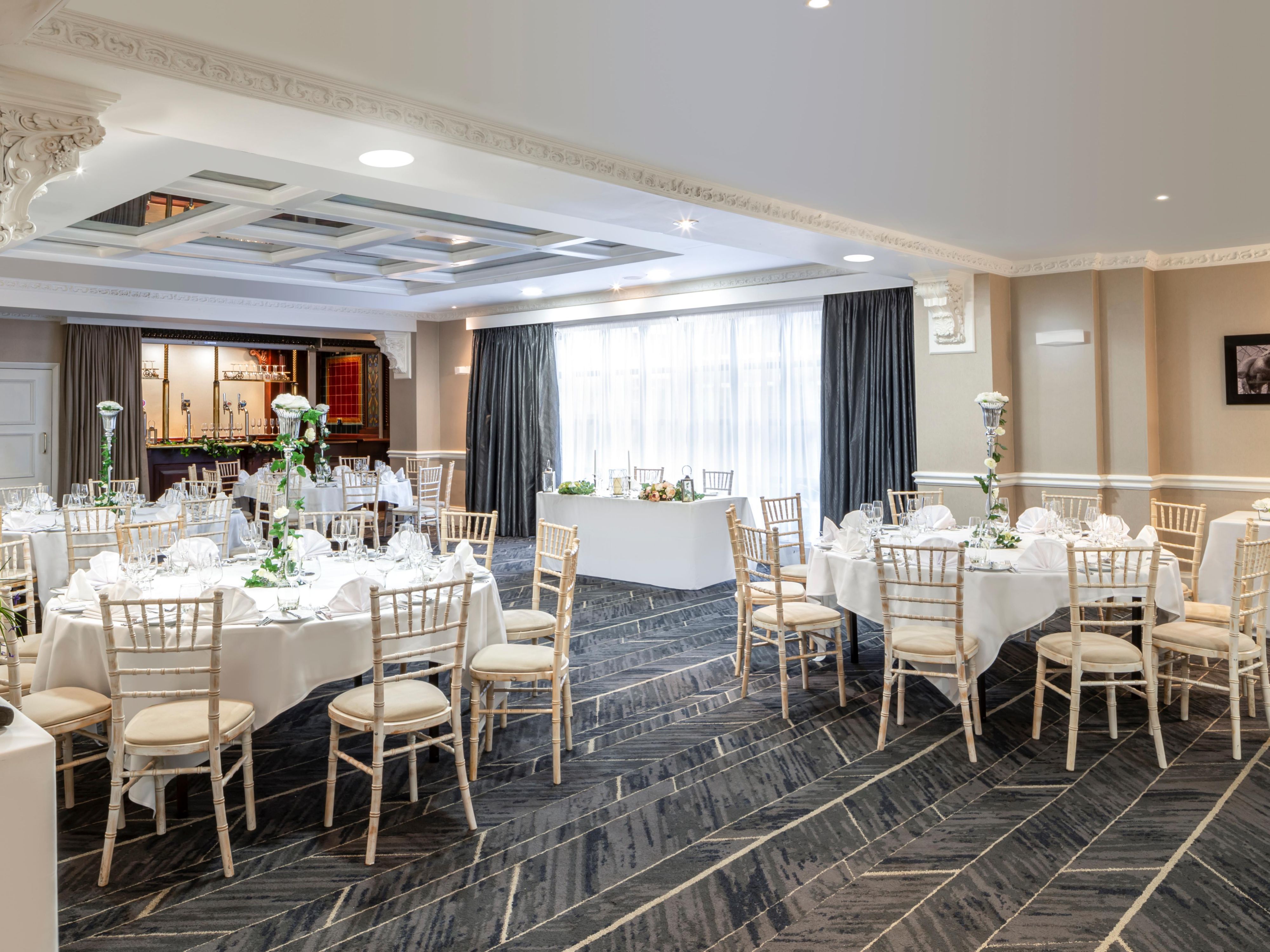 We have the perfect wedding venue in Leeds, with fantastic wedding packages that include your ceremony at our licensed venue along with an amazing wedding reception. You'll have the help of our lovely wedding planner, fabulous wedding suppliers, extensive catering, luxurious hotel rooms and more!