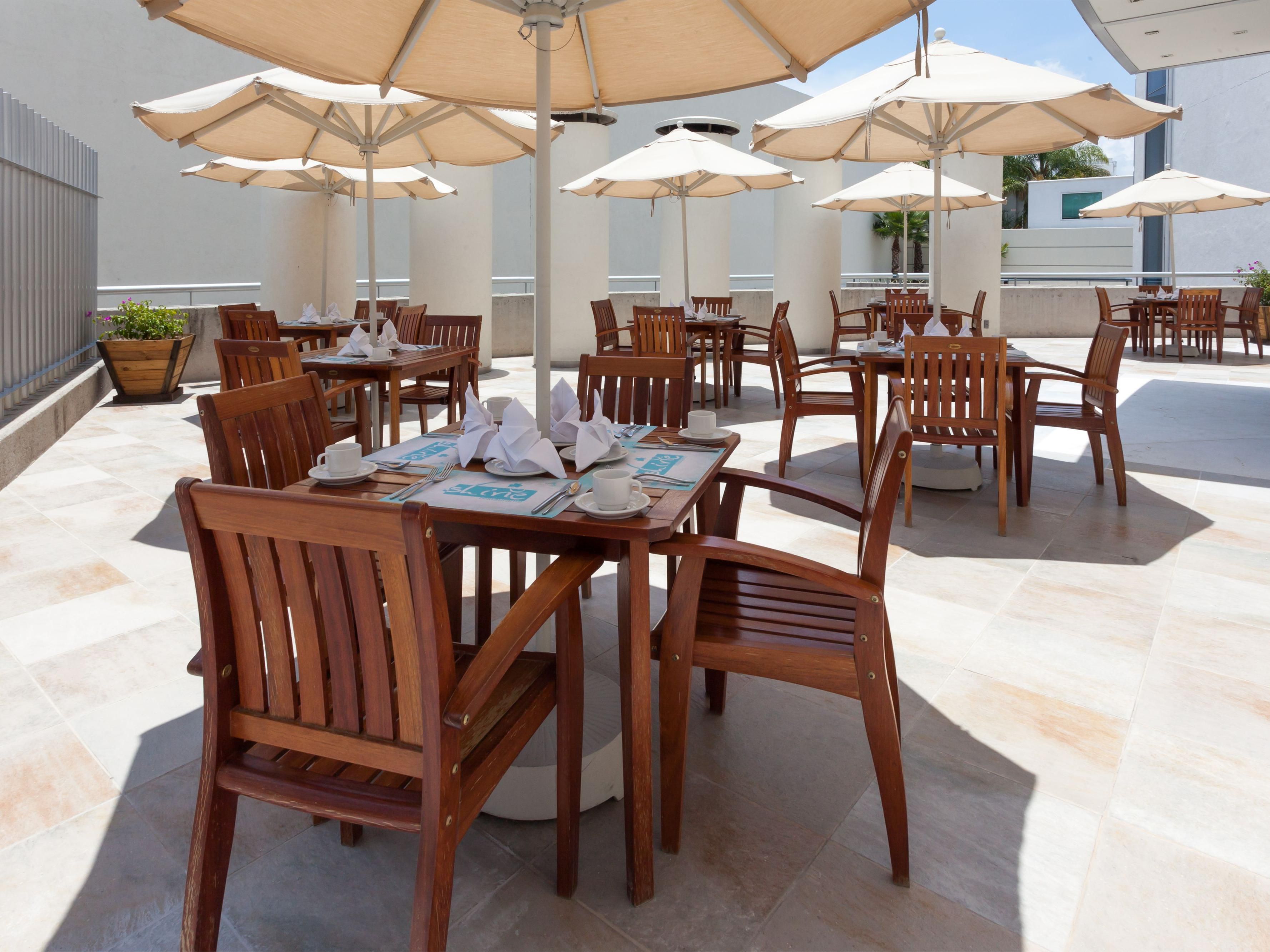 A special outdoor area of ​​the restaurant for our guests.