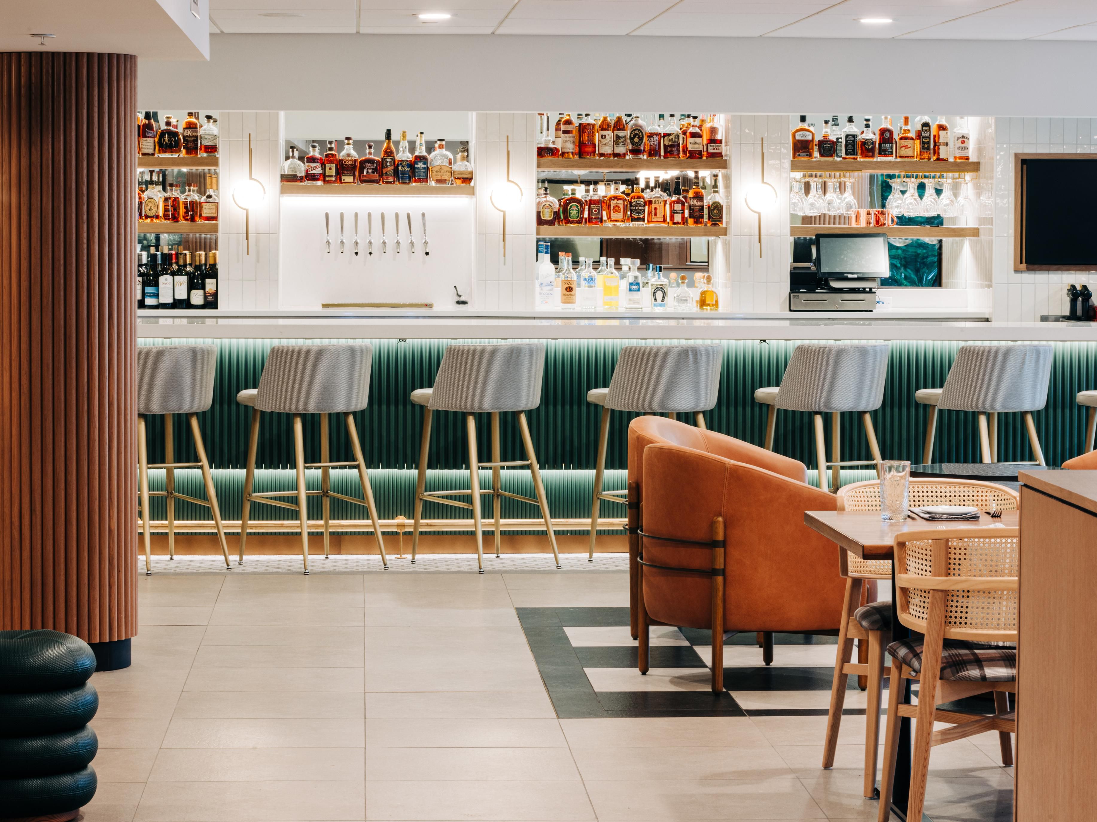 Modern bar area for relaxing evenings.