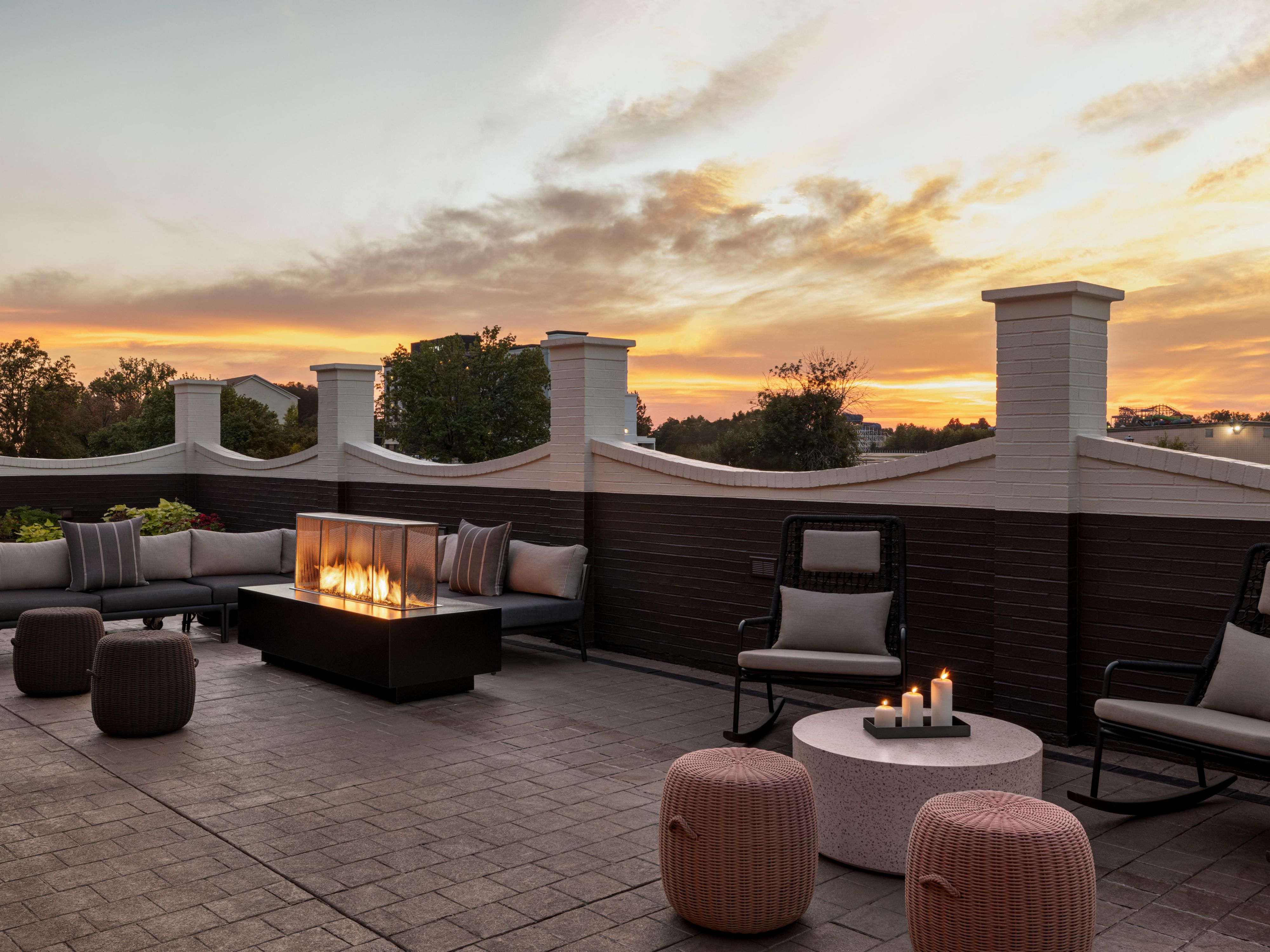 Cozy up by the fire as the sun sets—Al’s Table awaits you!