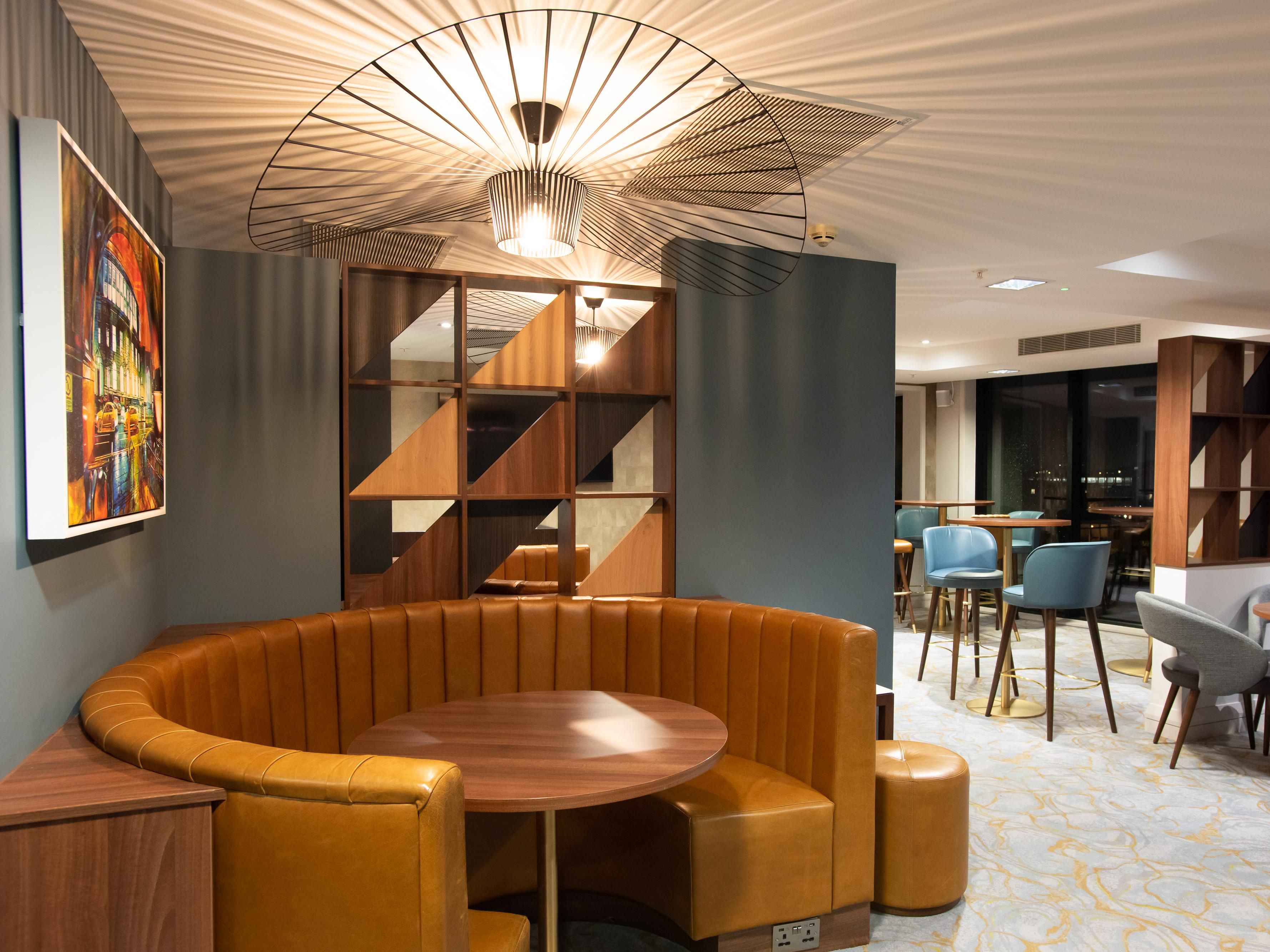 We have a variety of dining options and places to relax.