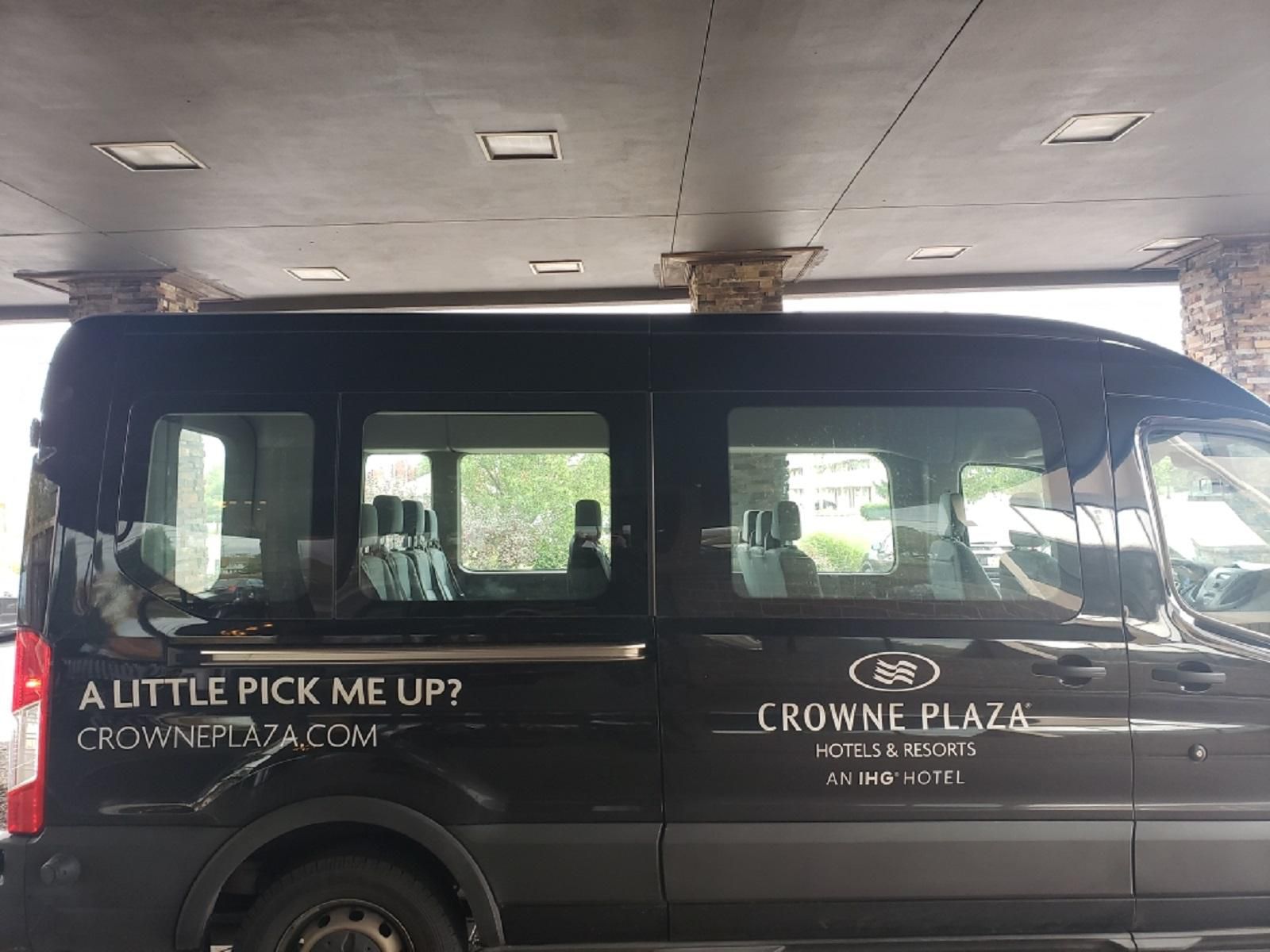 The Crowne Plaza Cleveland Airport is just 3.5 miles from Cleveland Hopkins International Airport.   We offer complimentary airport shuttle 24 hours a day, seven days a week, upon request. Upon arrival to the airport, proceed to the Baggage Claim area and follow the signs to the Hotel shuttle pick-up area. 