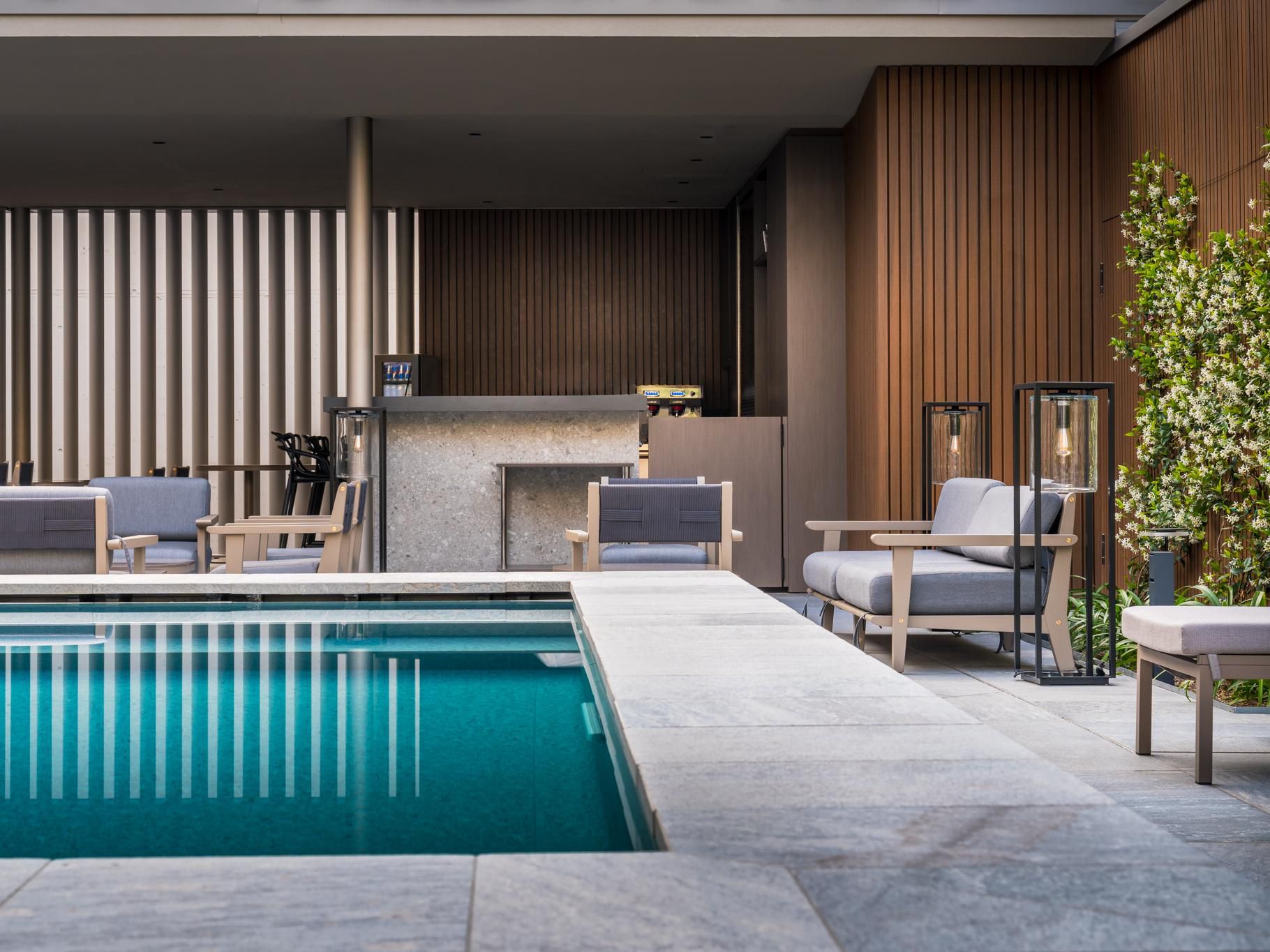 Parking lot available in the inner court at cost with electric charge station in premise.