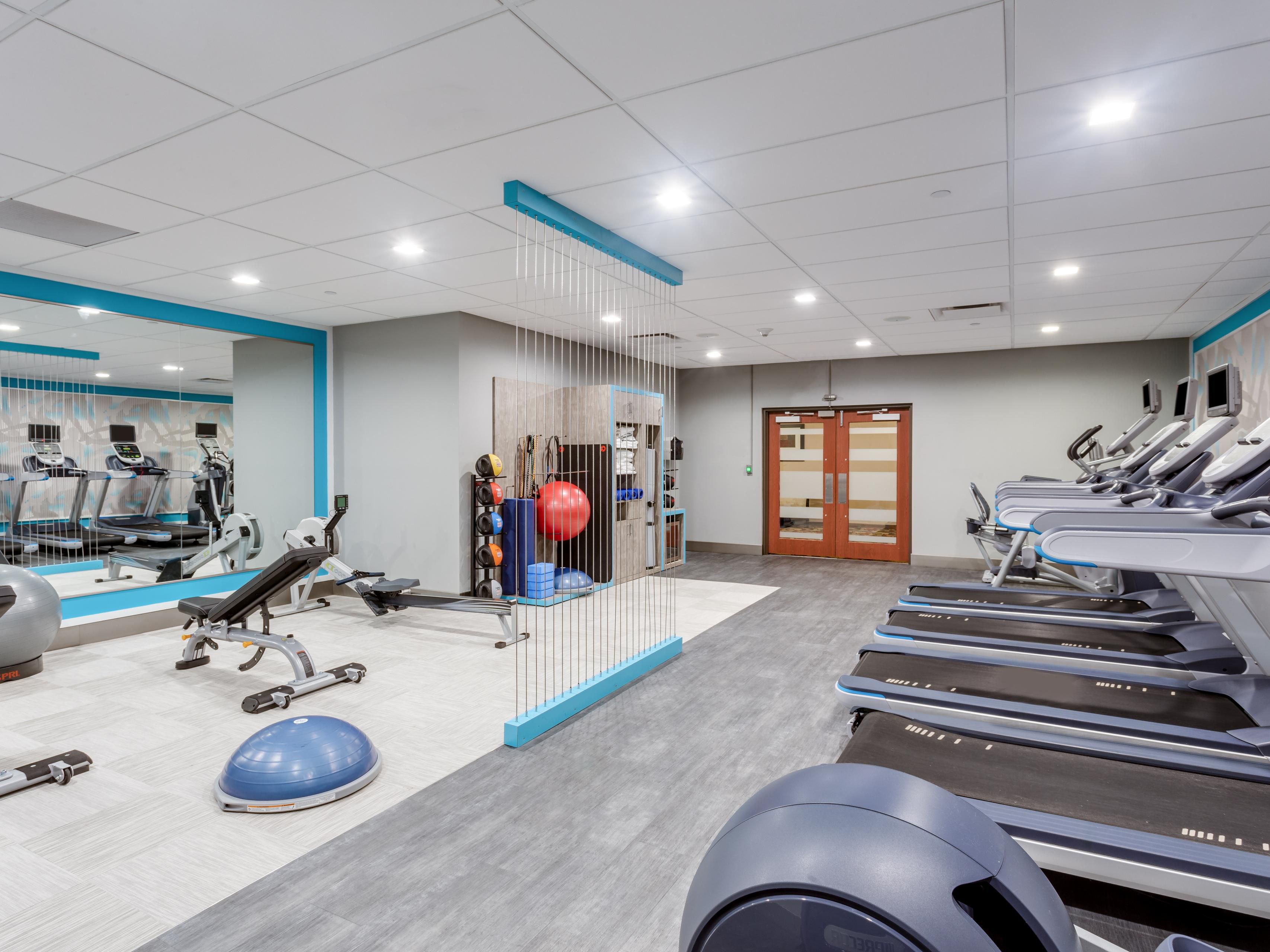 Continue your workout regimen in our 24-hour fitness center.