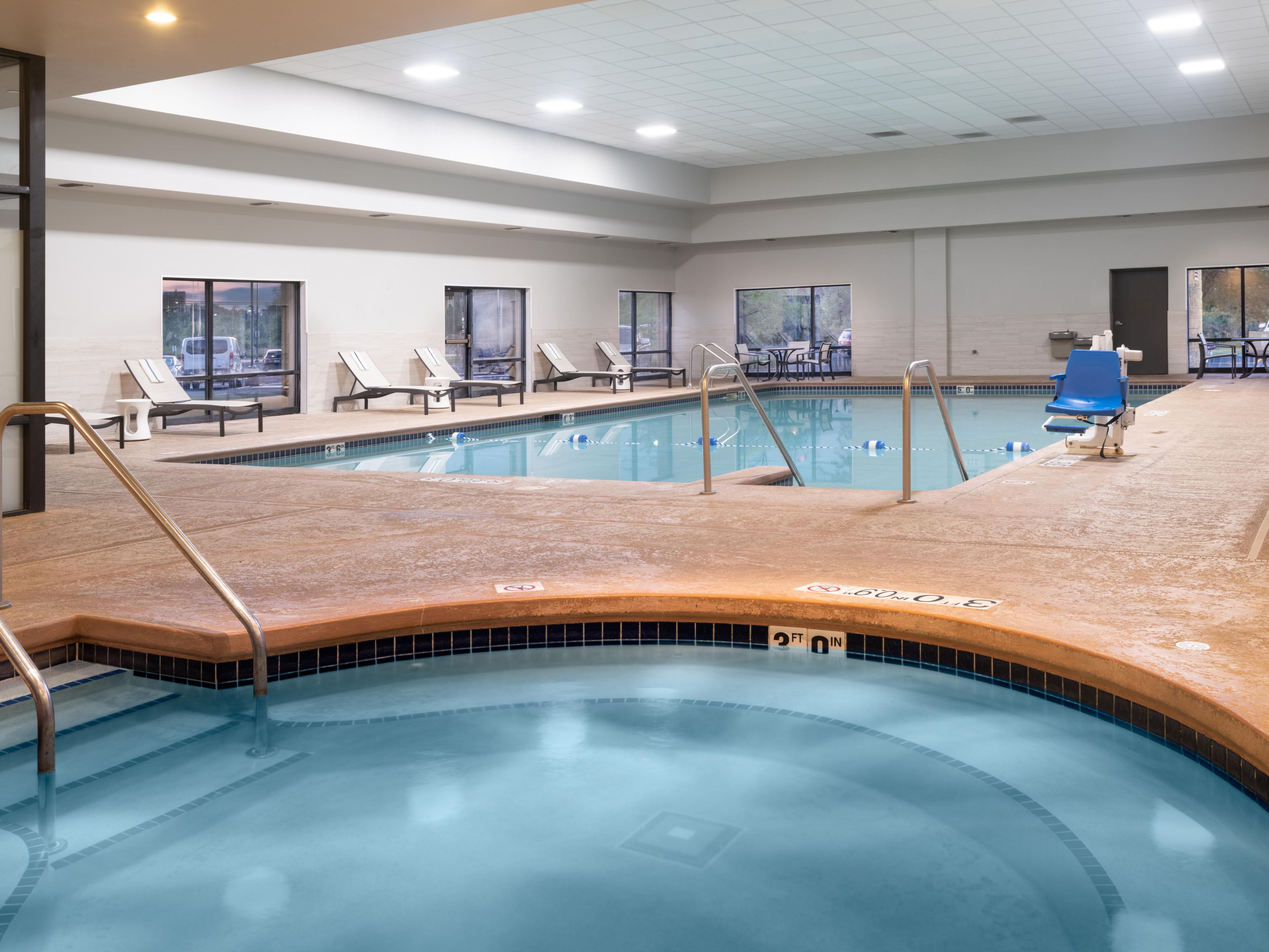 Re-energize and sink into comfort in our heated indoor pool.