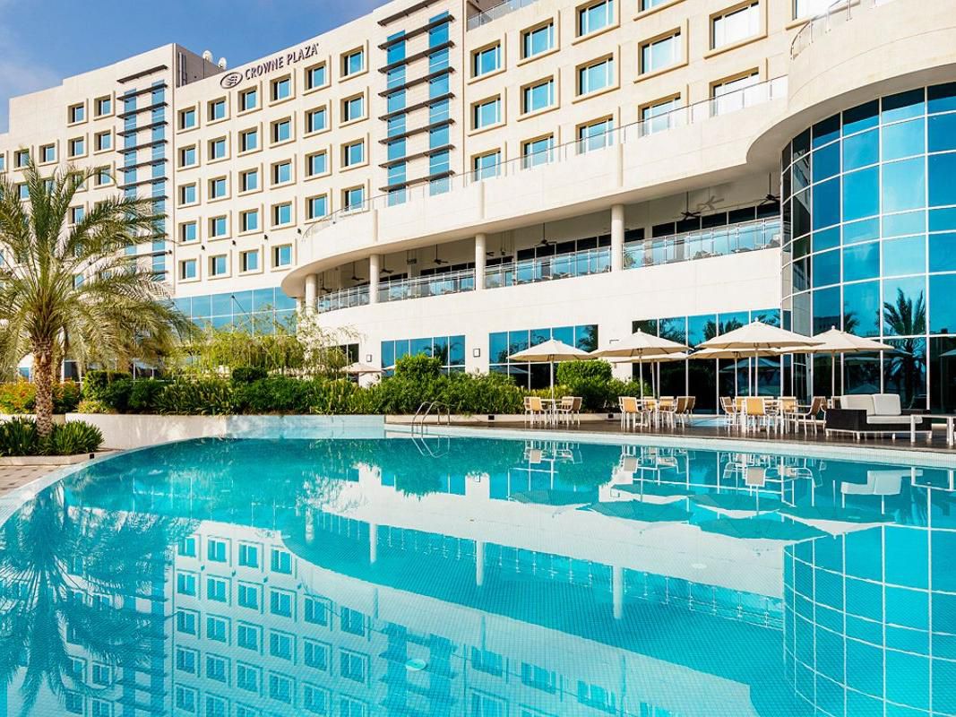 Hotel exterior and swimming pool