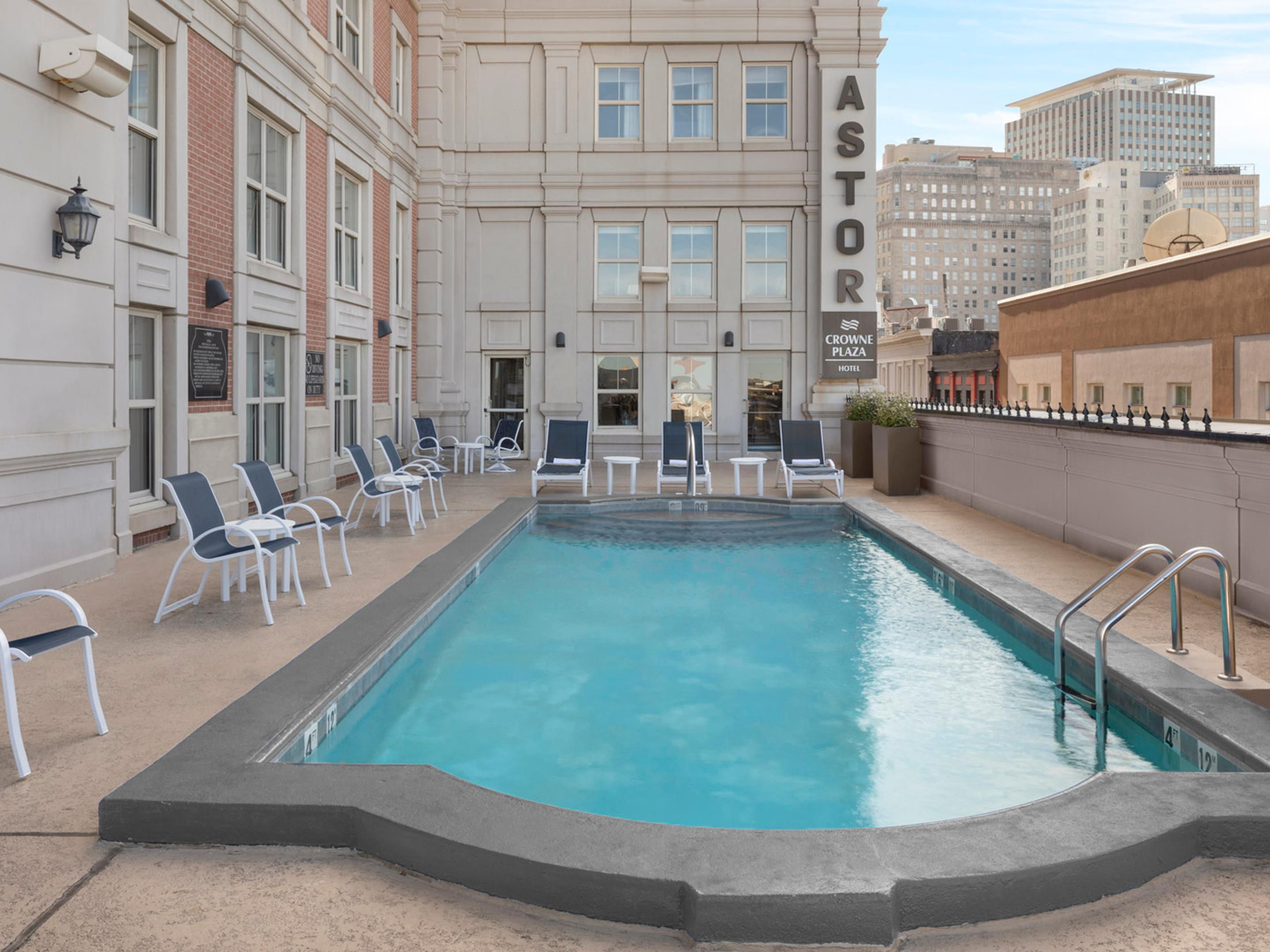 Relax and refresh by our outdoor pool in the heart of New Orleans.