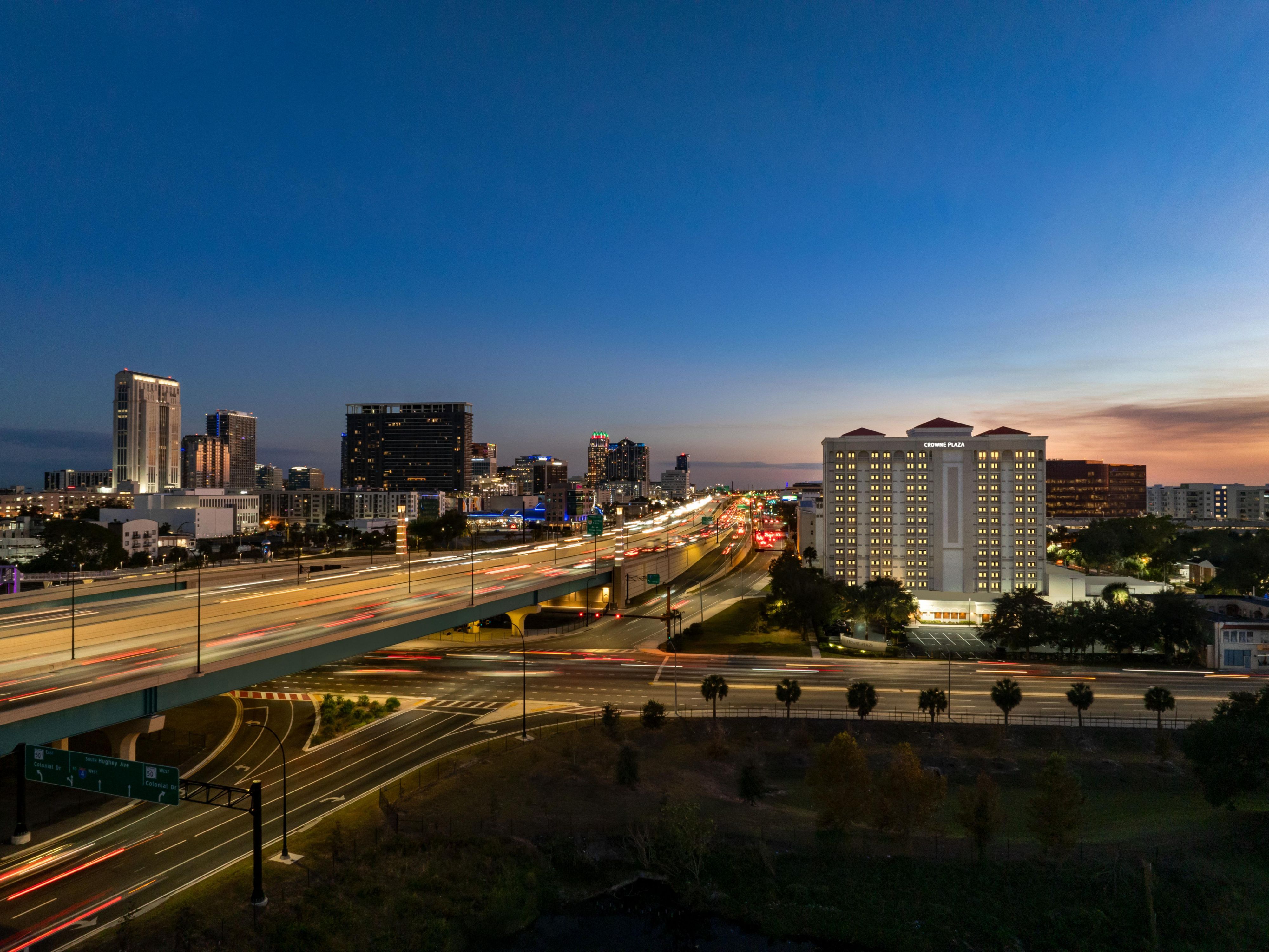 Enjoy the convenience of our complimentary shuttle, offering hassle-free travel to iconic attractions within a three-mile radius of our hotel. At Crowne Plaza Orlando Downtown, we go the extra mile, ensuring you have easy access to the best Orlando has to offer, right from our doorstep.