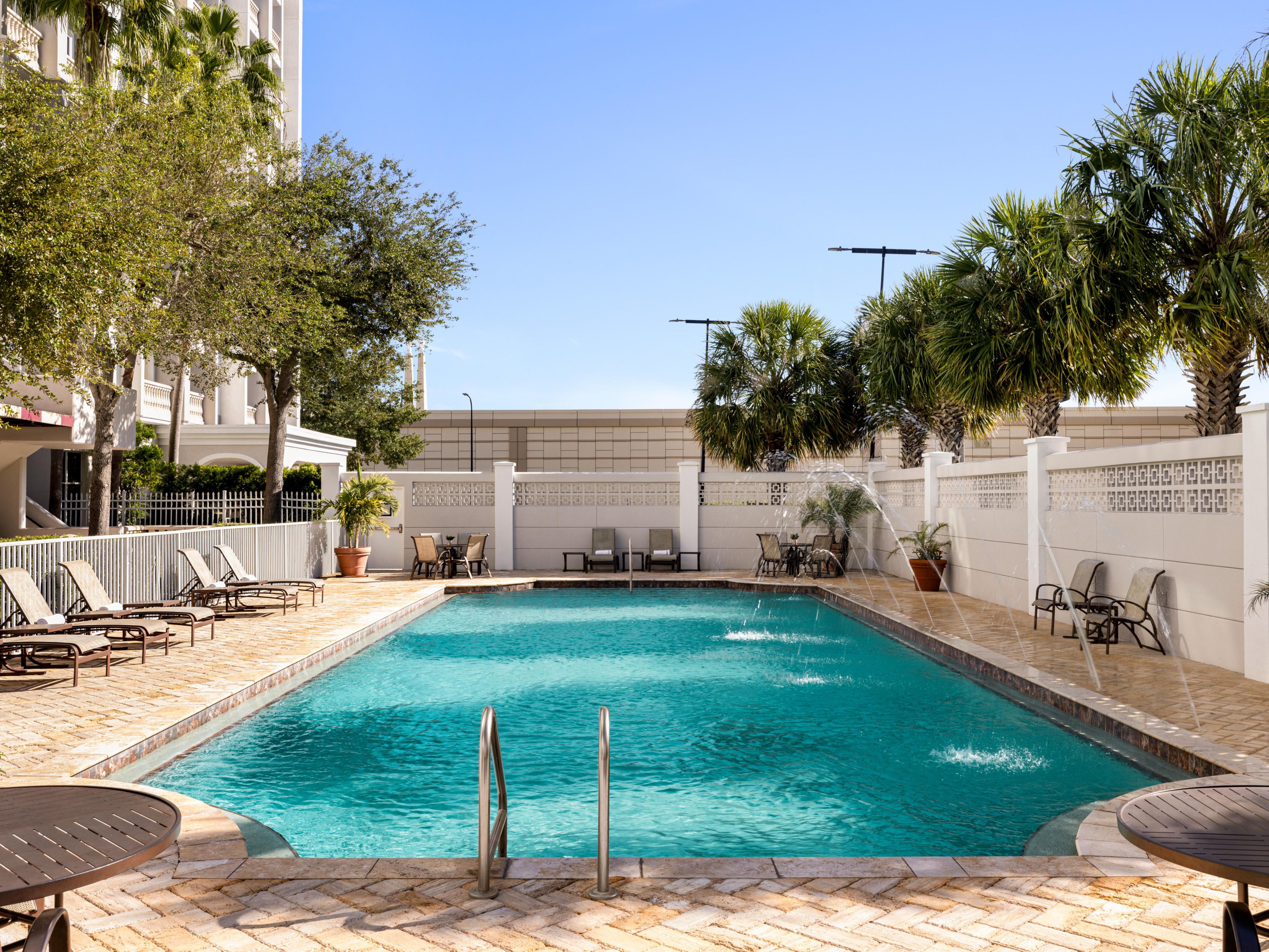 Relax, soak under the sun, and spend your day in our outdoor pool.