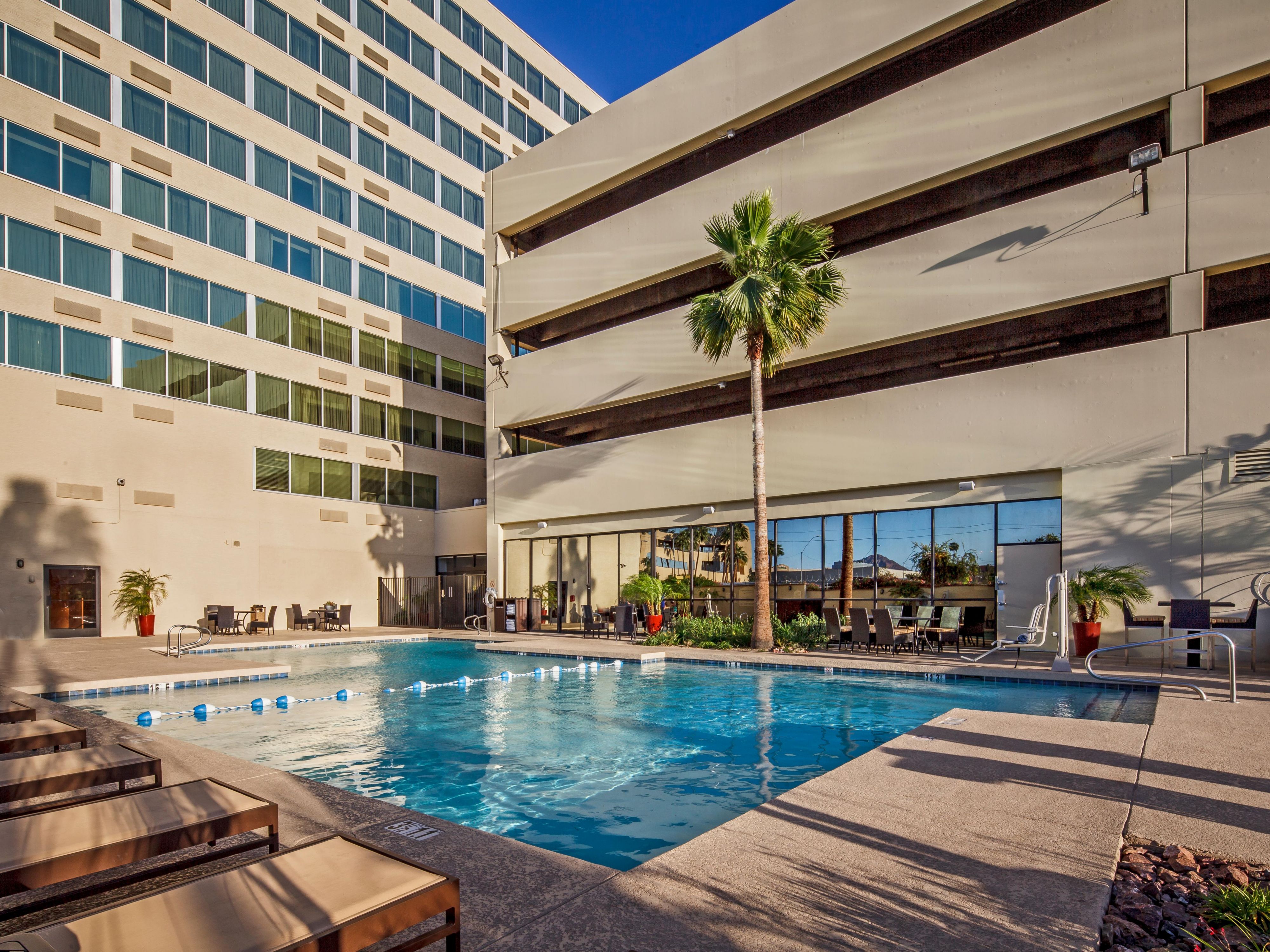 Take a dip and beat the Arizona heat in our outdoor pool.