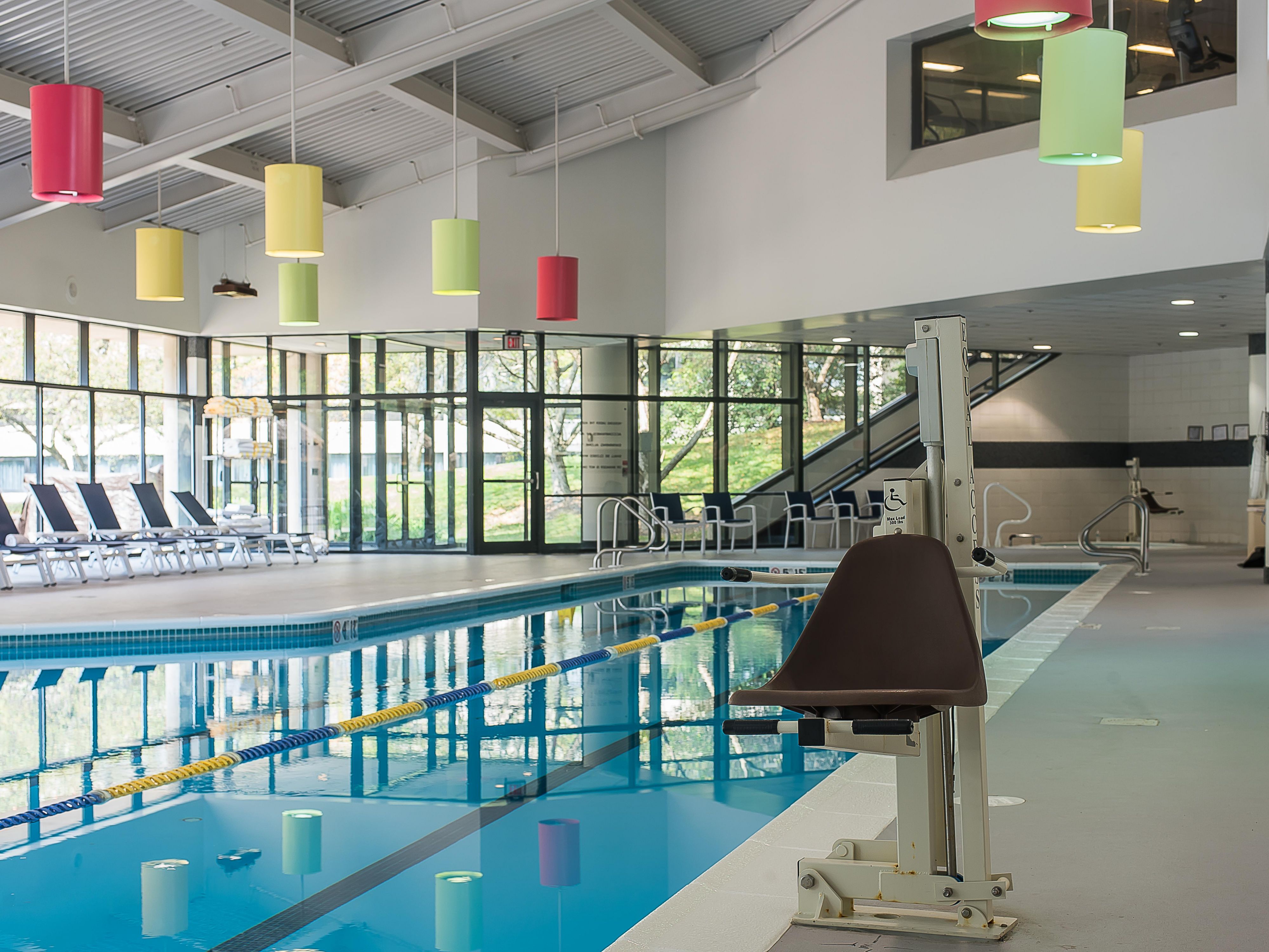 Have a morning or afternoon dip in our heated indoor pool. 
