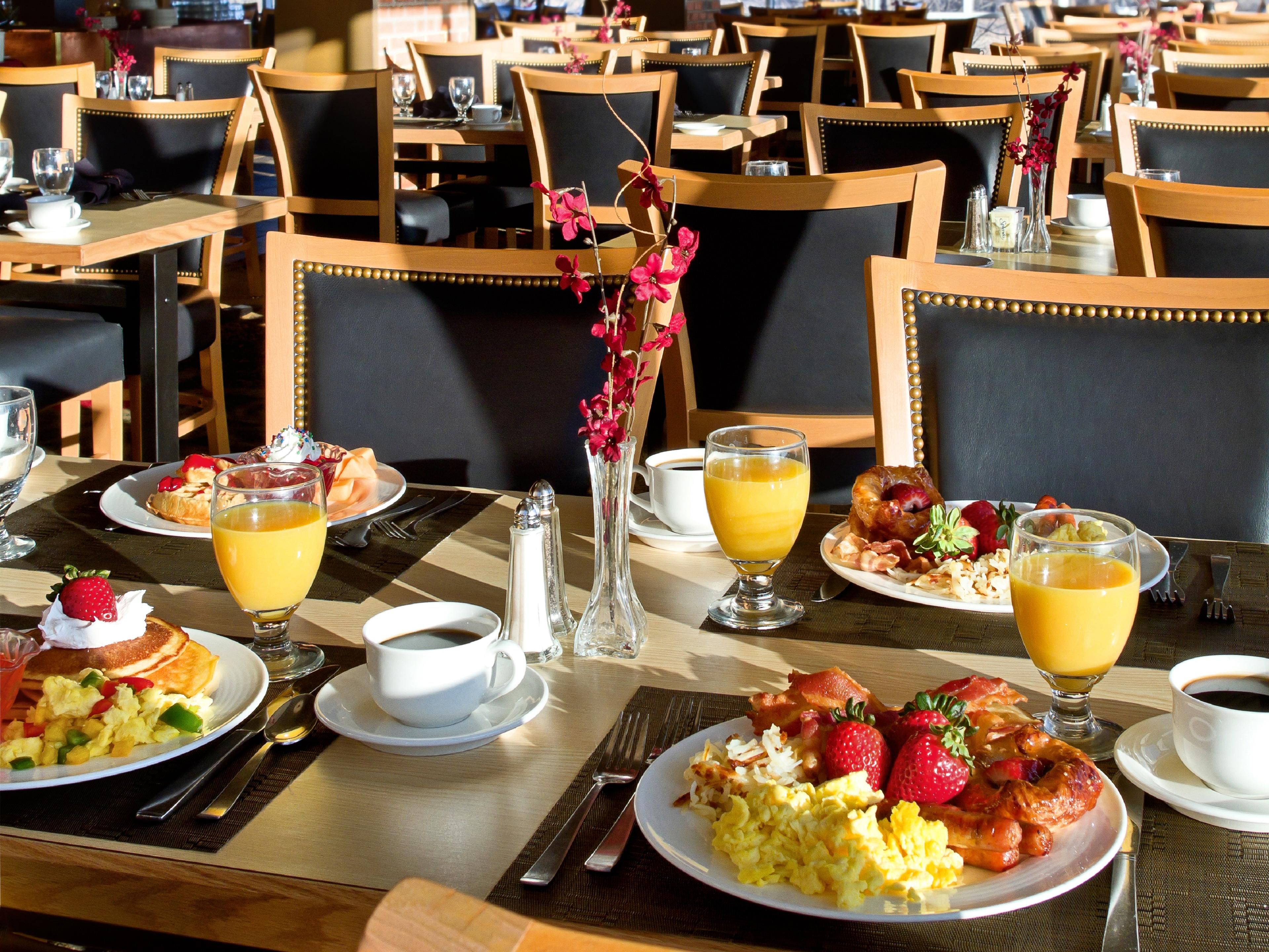 Book your stay with us and add breakfast for as low as $1 a day for up to two adults per room. This rate will last as long as a plate of sizzling bacon, so reserve your room today.