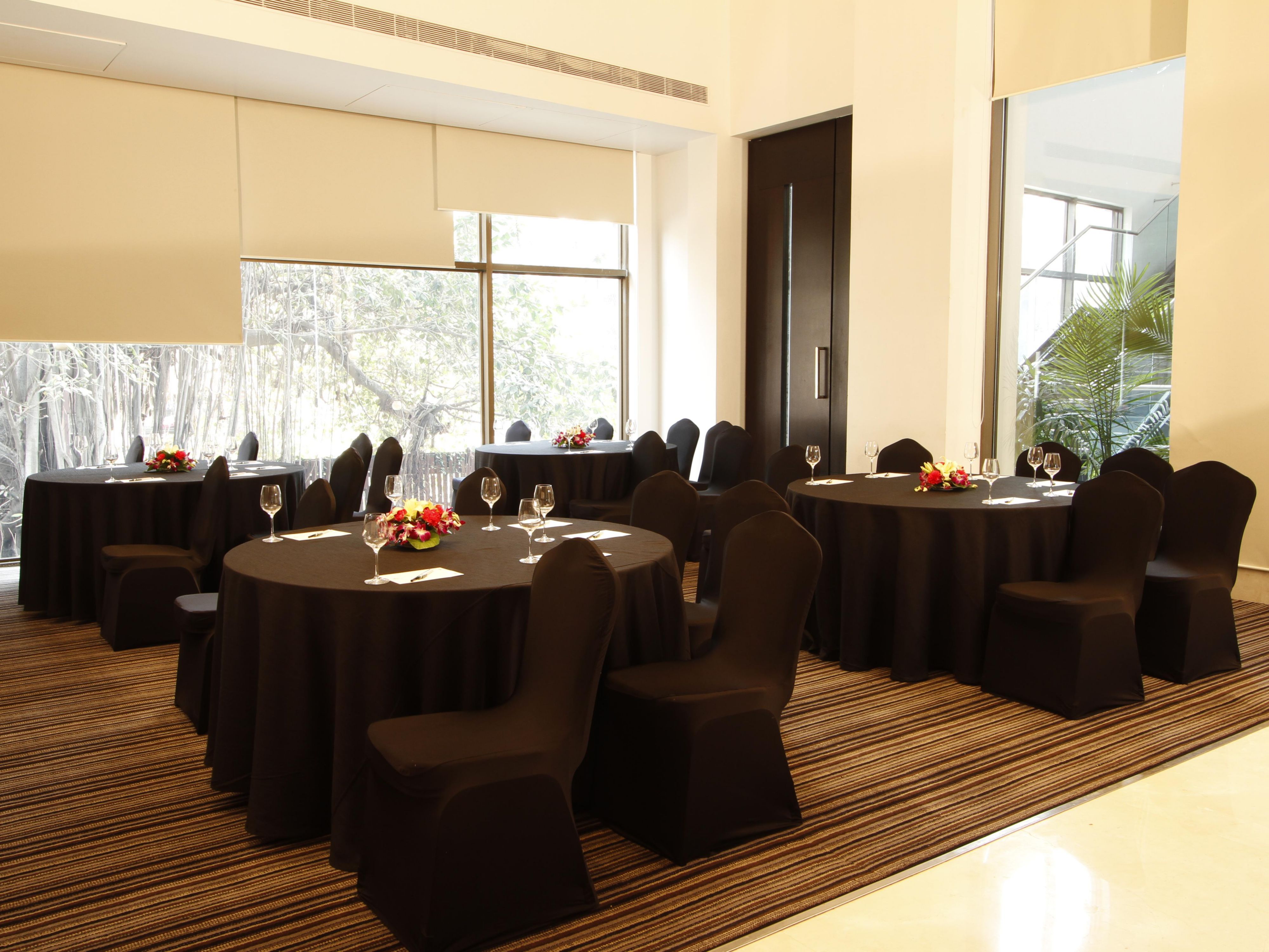 Experience unforgettable events with our exclusive range of services including, a variety of our customizable packages for conferences, meetings and weddings, event spaces that cater to a group of 10 to 500 persons, 20 ft. of ceiling height in 3 of our hall spaces for a grand set-up.