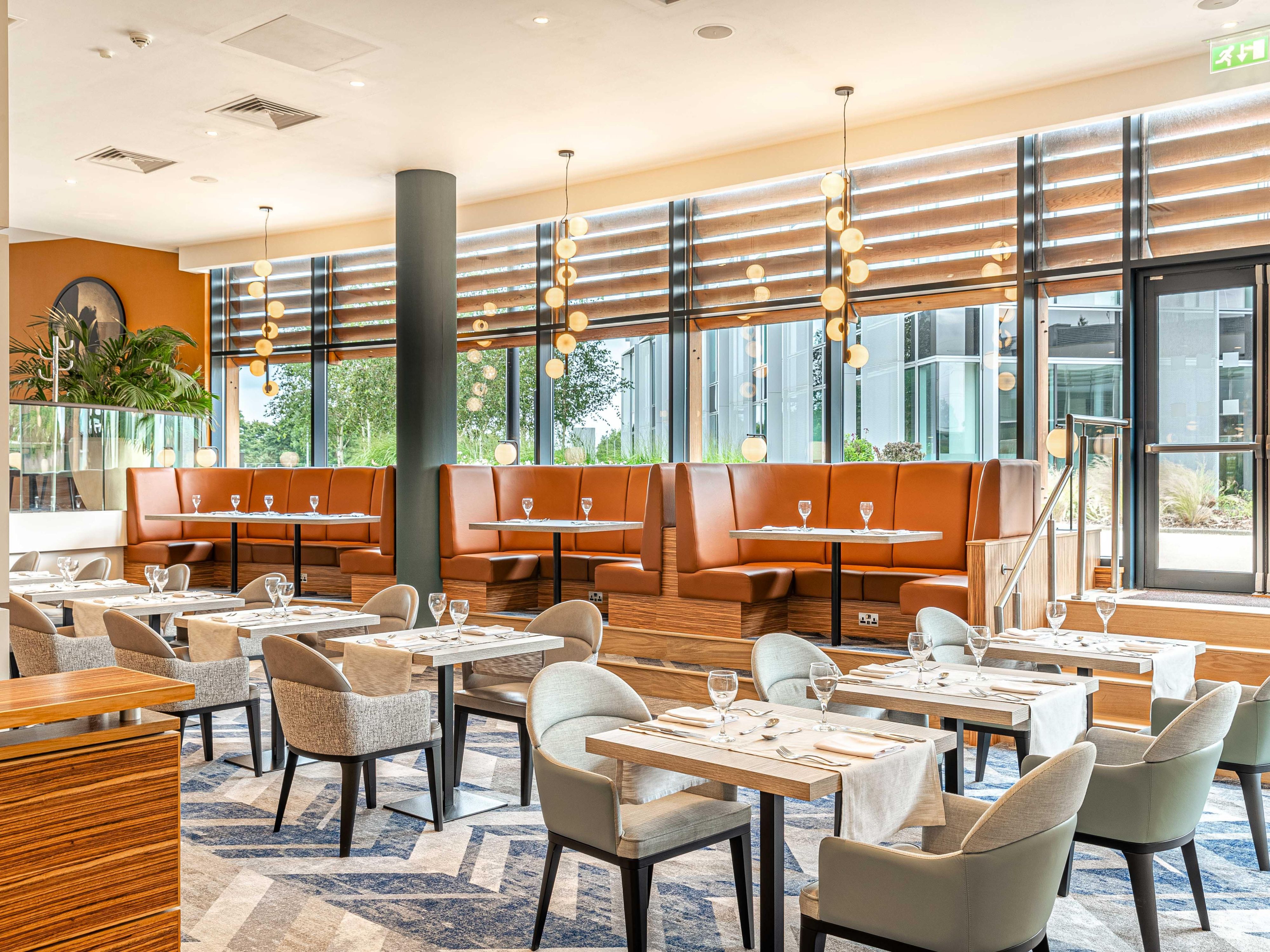 The Caprice Restaurant, awarded 2 AA Rosettes, presents a distinctive dining experience that combines Modern British and Authentic Indian cuisines. Savor expertly crafted dishes made with the finest ingredients, where traditional flavors are elevated with contemporary twists. Enjoy an unforgettable culinary journey in a refined, elegant setting.