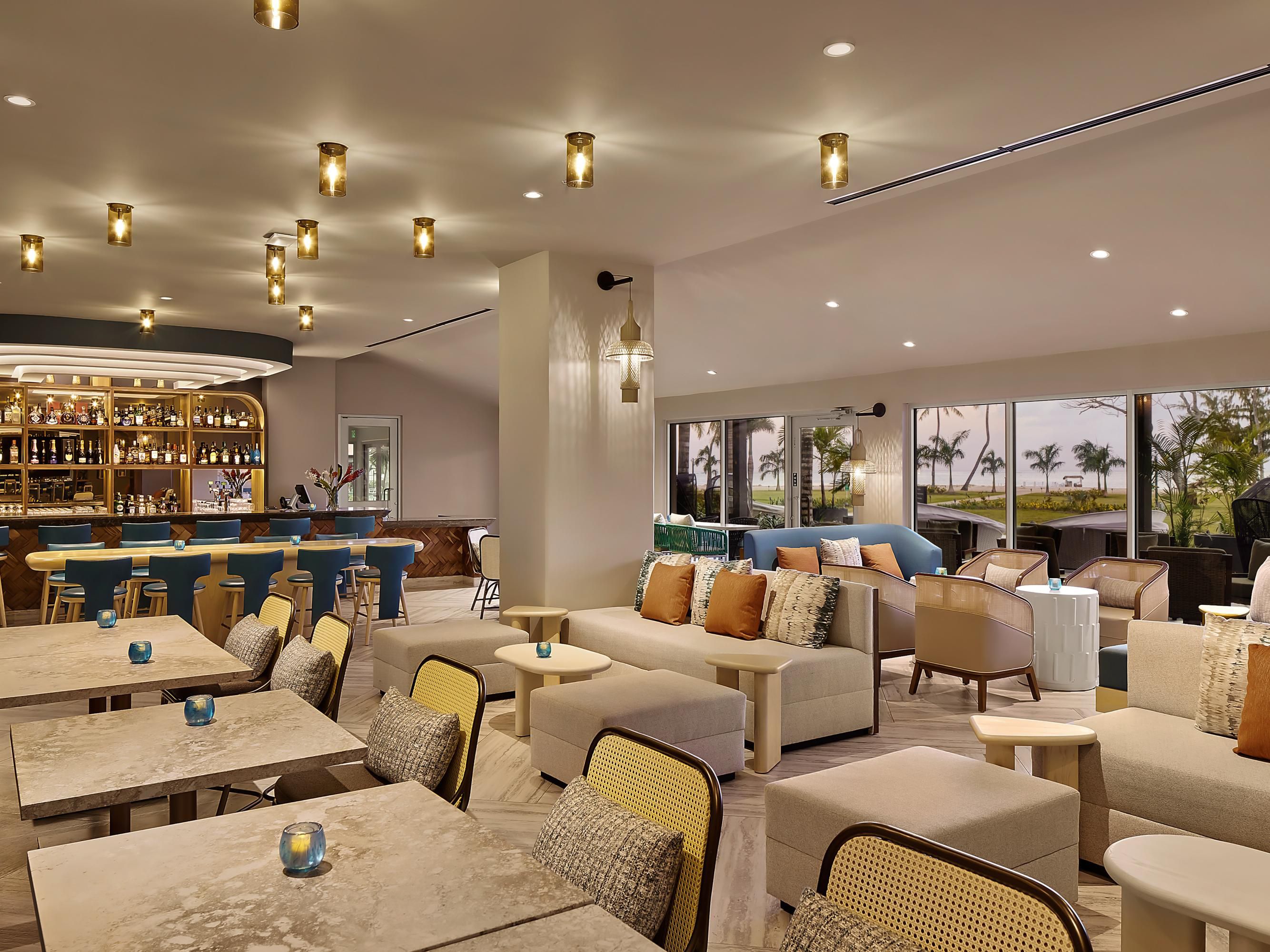 Take in the stunning ocean sunset with a signature cocktail or glass of champagne. Served in style, with a delicious menu and a relaxed, welcoming atmosphere.