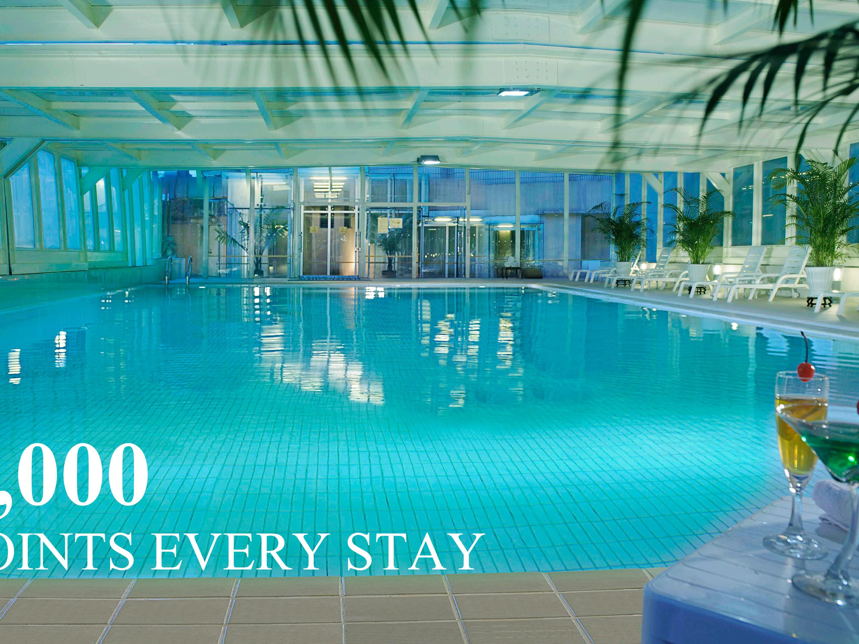 每次入住即可赚取2000 优悦会积分。