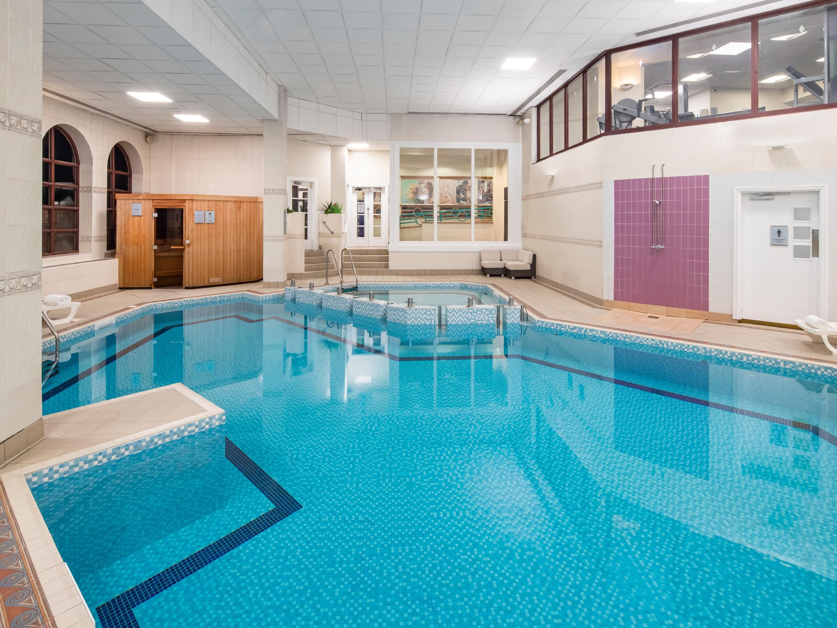Take a dip in our heated indoor swimming pool.